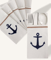 Salty Anchor Cutlery Holder Set
