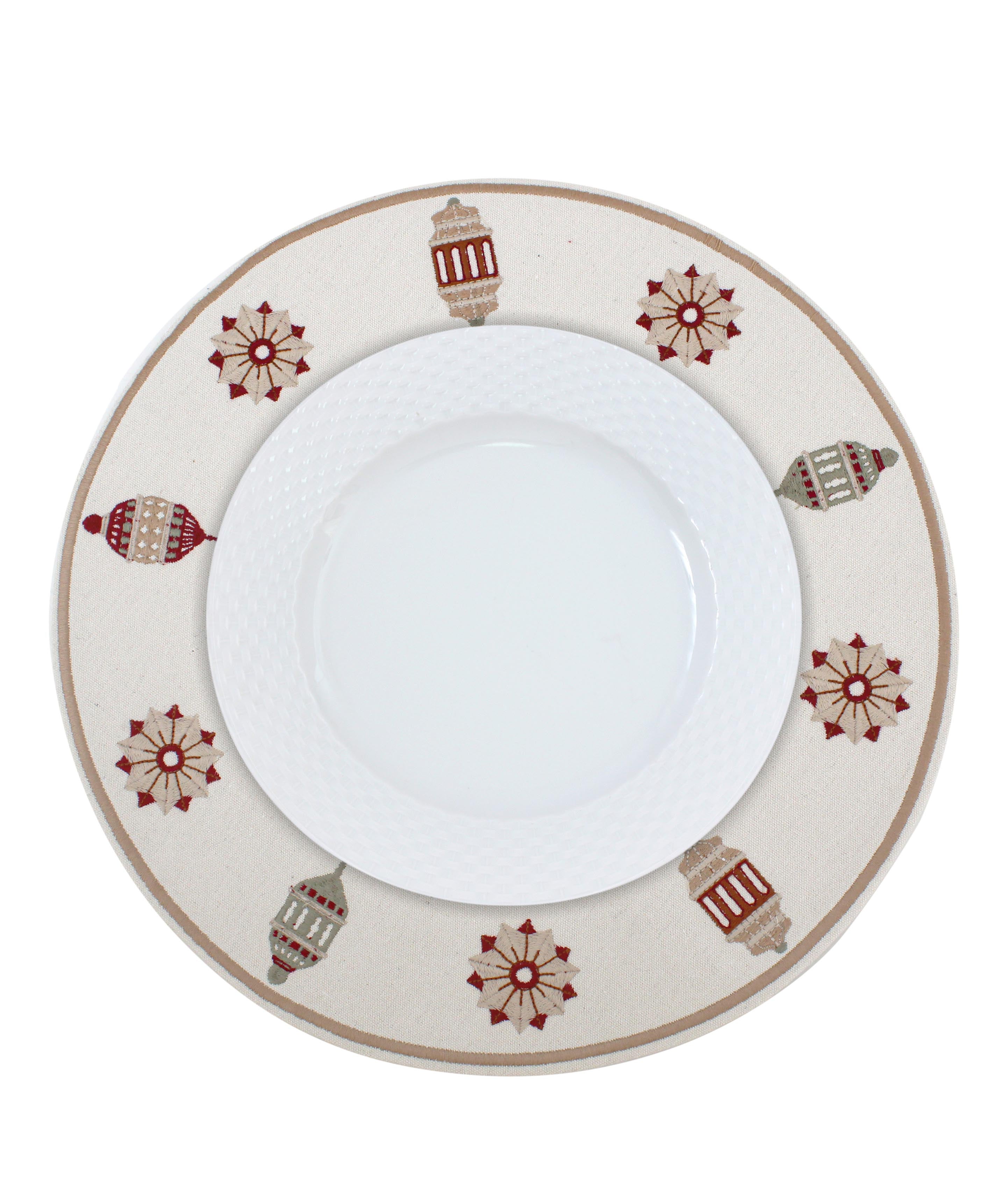Earthy Lanterns Placemats Set