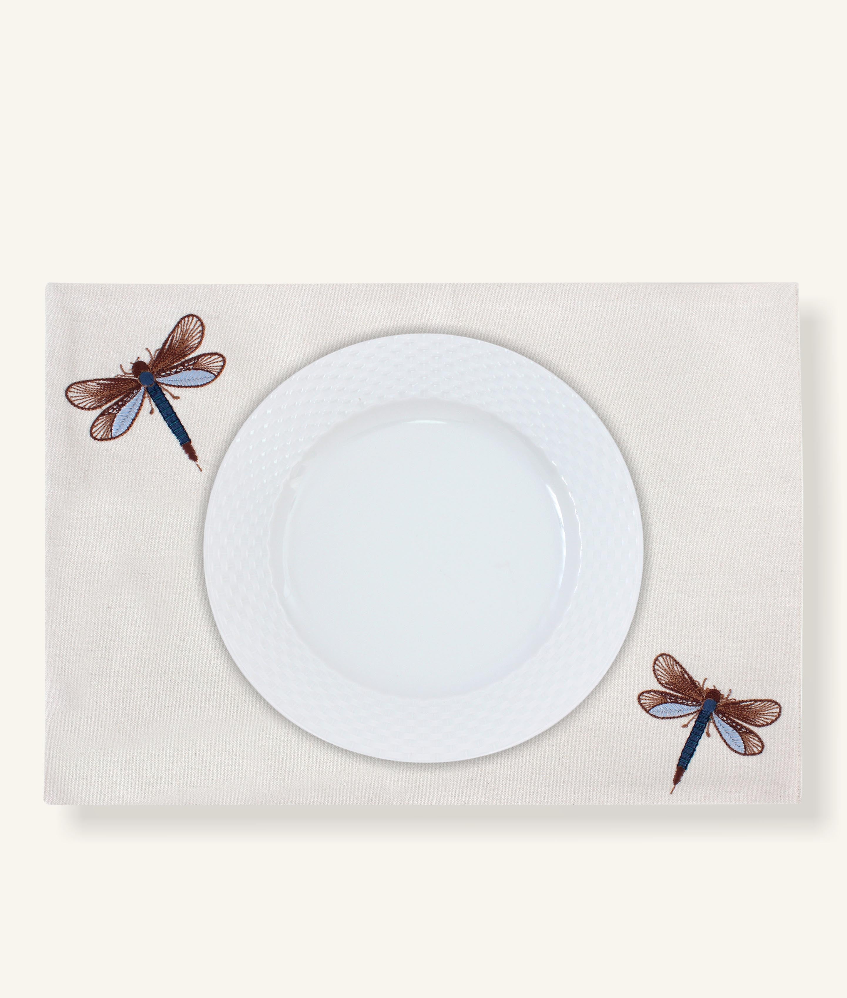 Dragonfly Glow Placemats Set