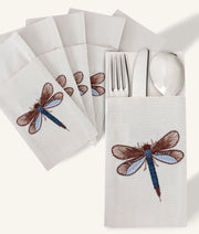 Dragonfly Glow Cutlery Holder Set