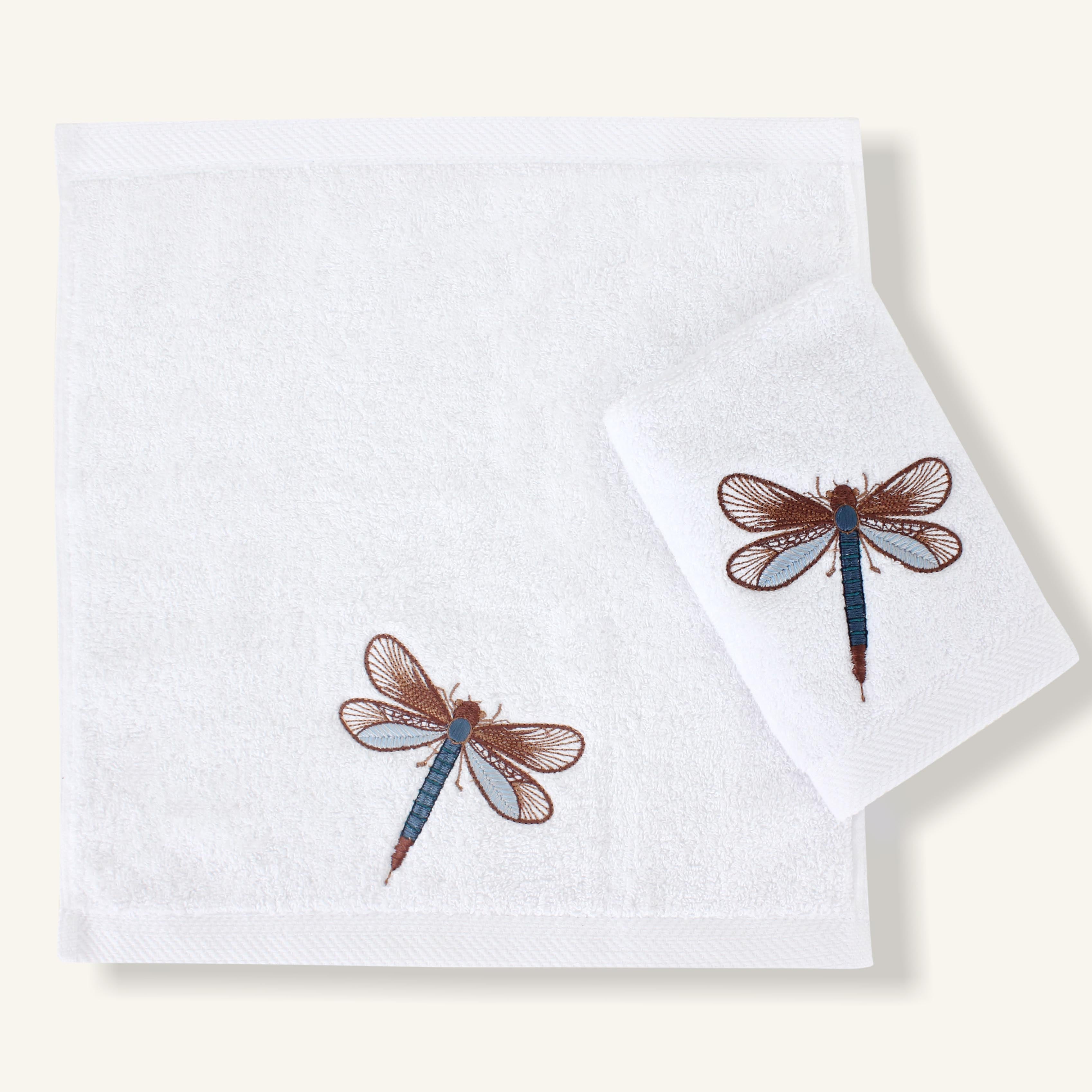 Dragonfly Glow Guest Towels Set