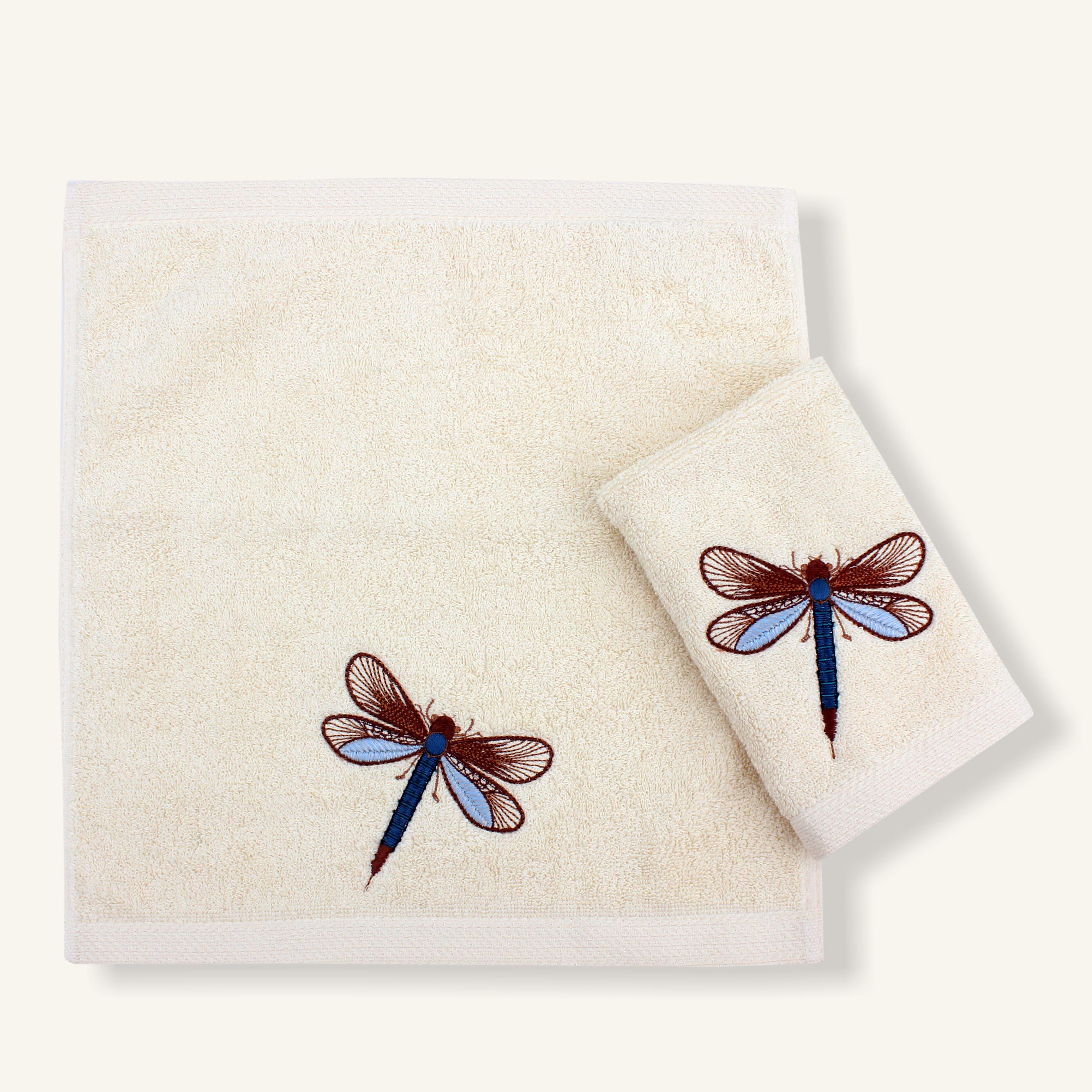 Dragonfly Glow Guest Towels Set