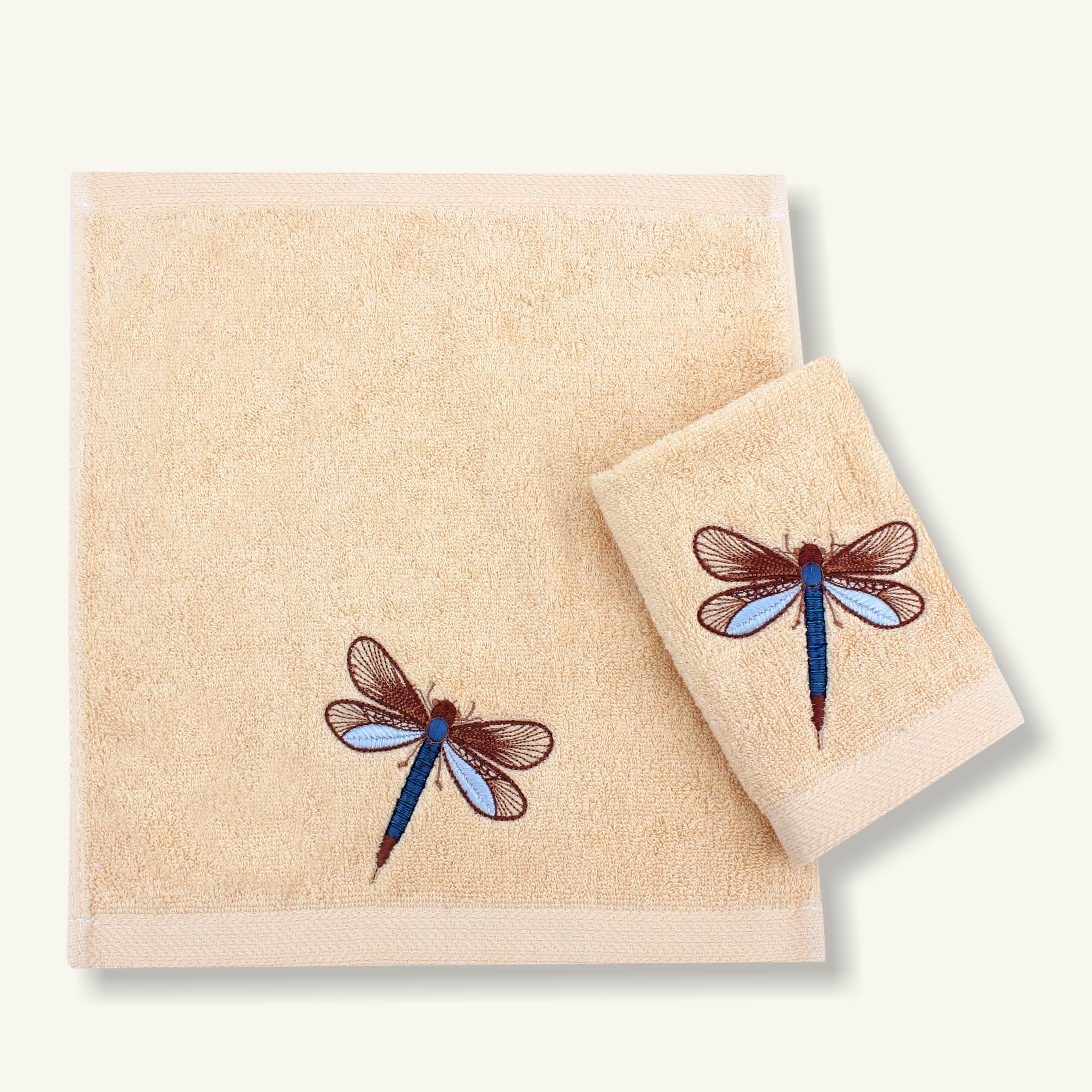 Dragonfly Glow Guest Towels Set