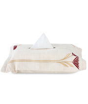 Eternal Lotus Linen Tissue Box Cover