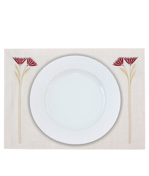 Eternal Lotus Linen Placemats Set
