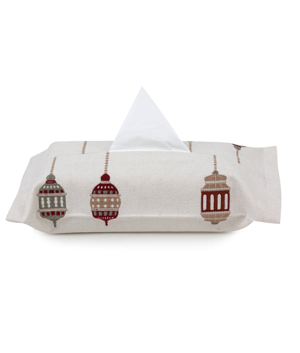 Earthy Lanterns Tissue Box Cover