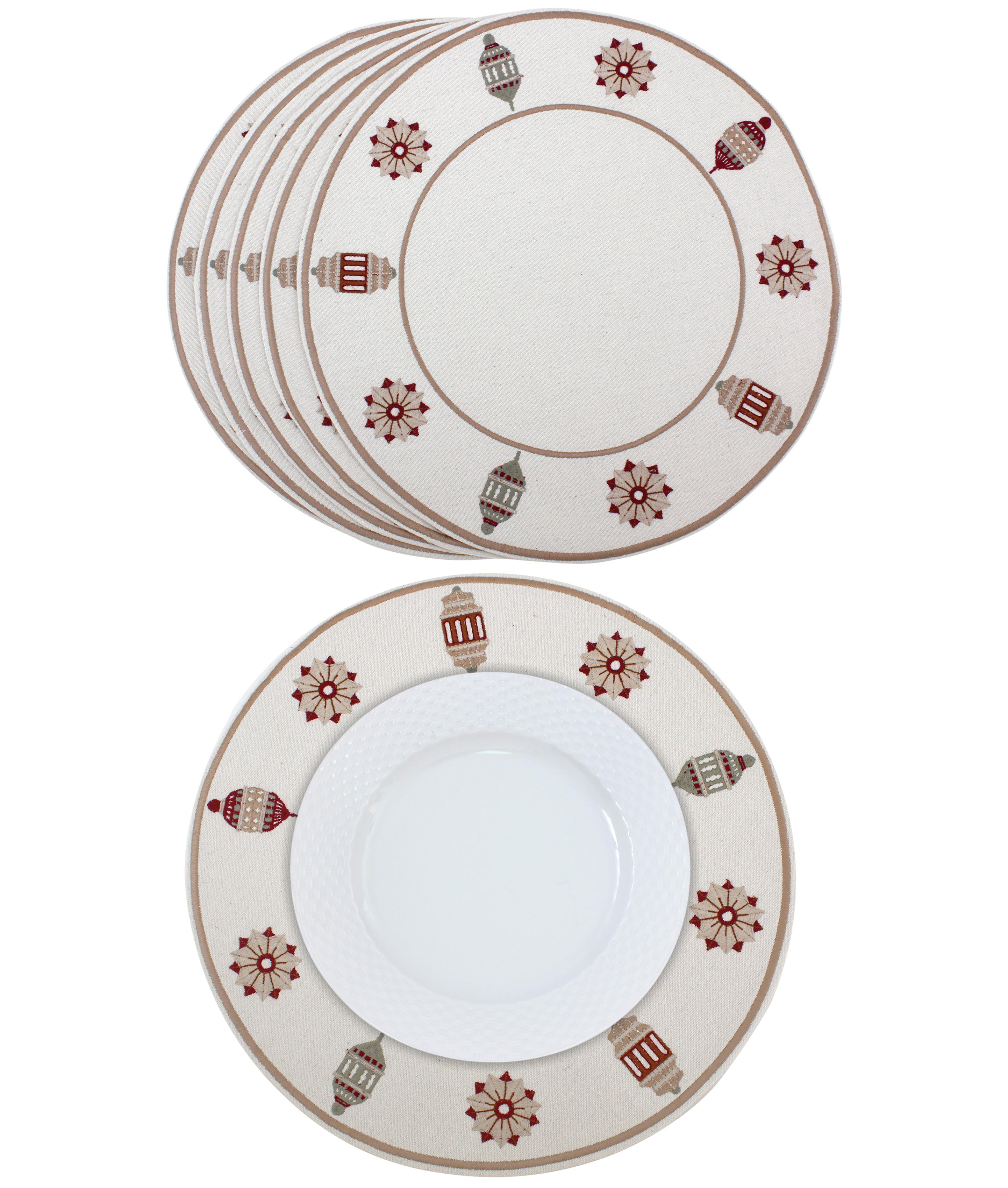 Earthy Lanterns Placemats Set