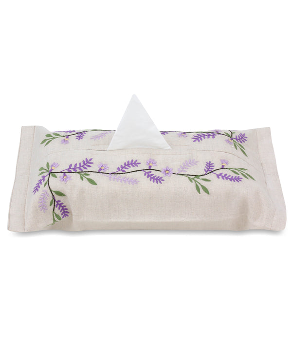Lavender Bloom Tissue Box Cover