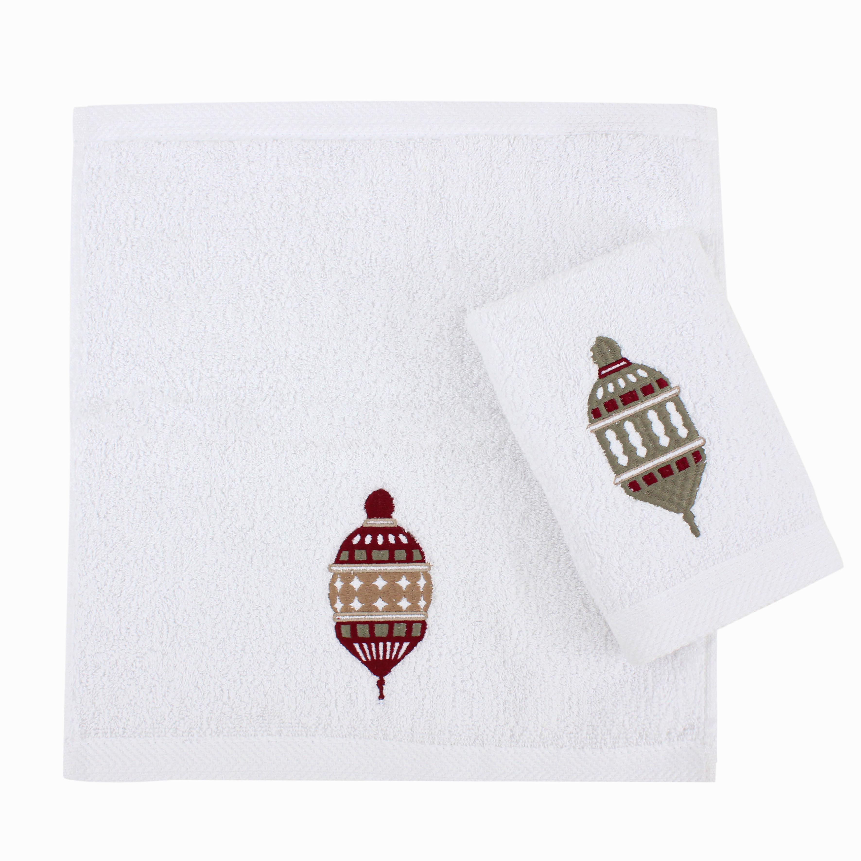 Earthy Lanterns Guest Towels Set