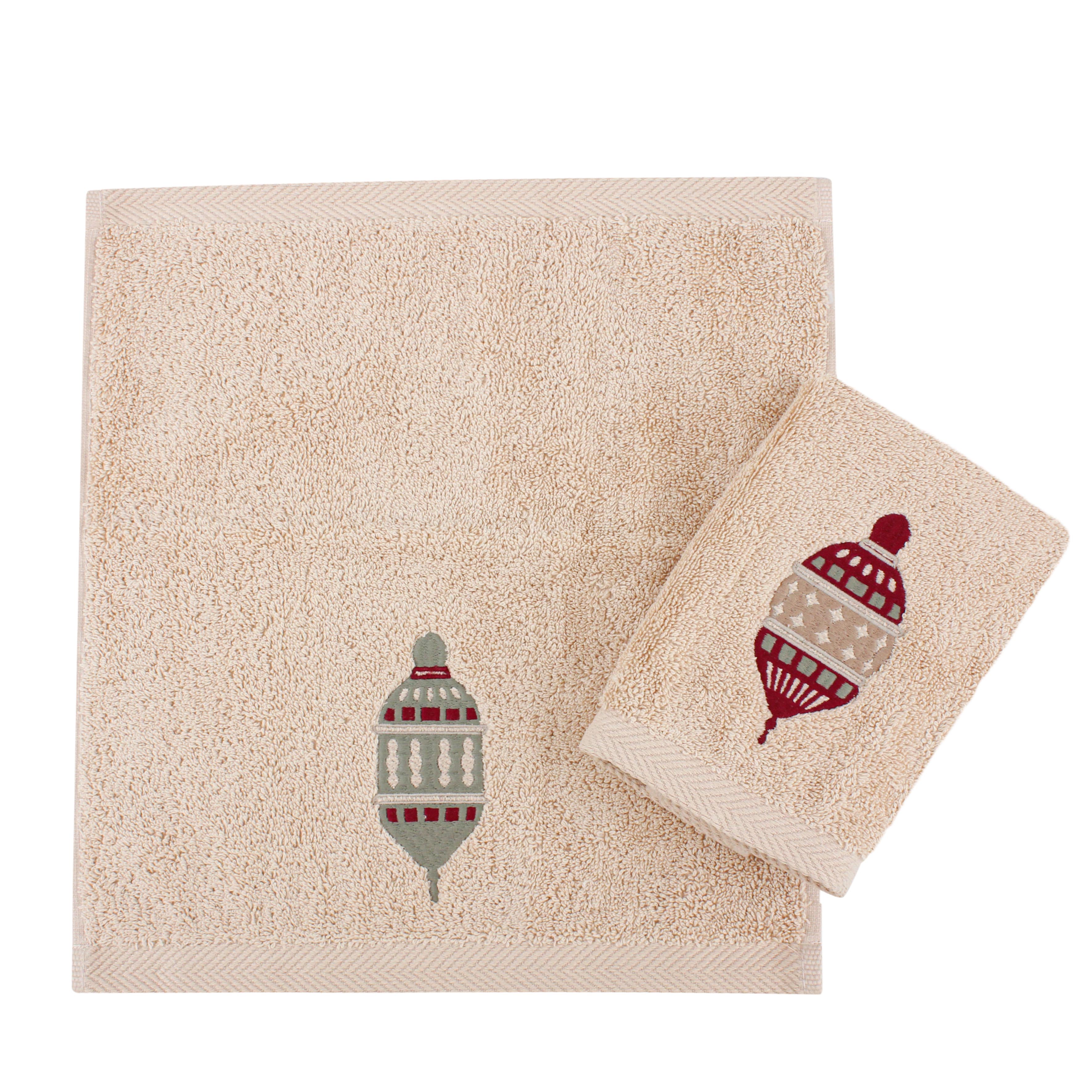 Earthy Lanterns Guest Towels Set