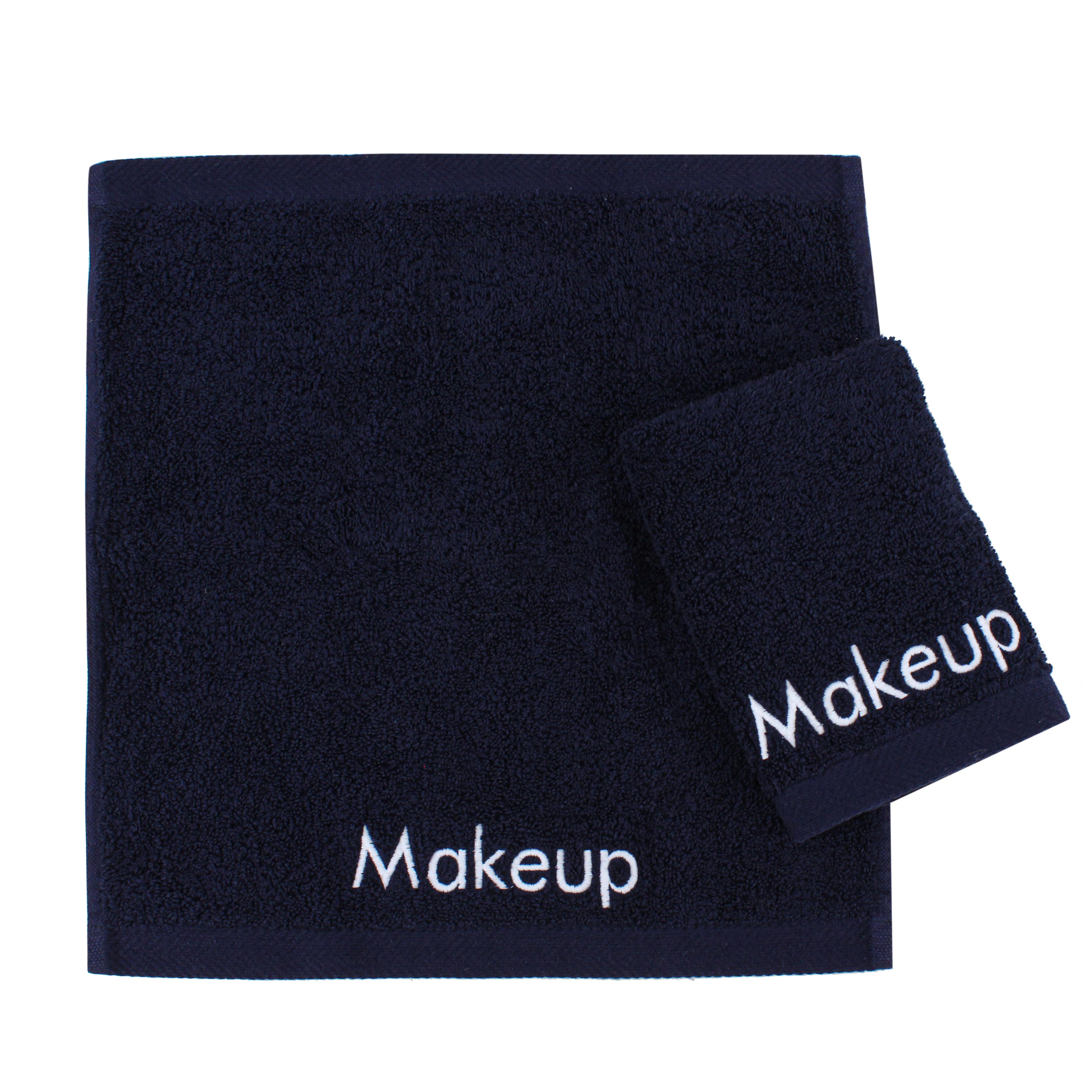 Navy Makeup Towel