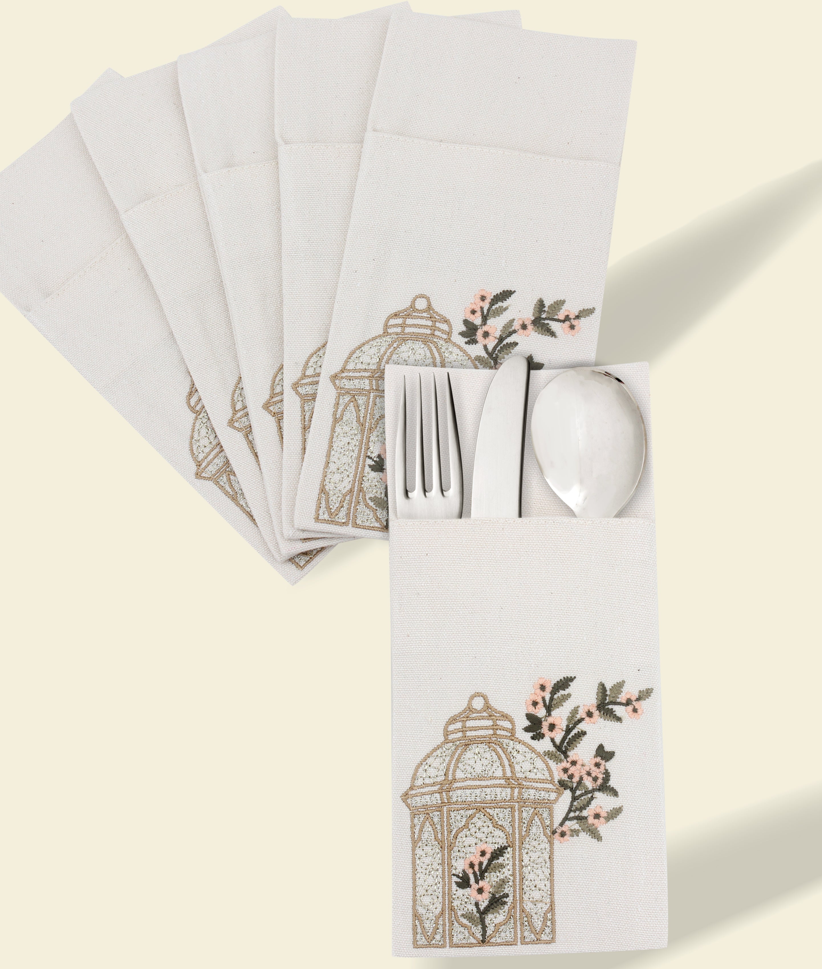 Blooming Lantern Cutlery Holder Set