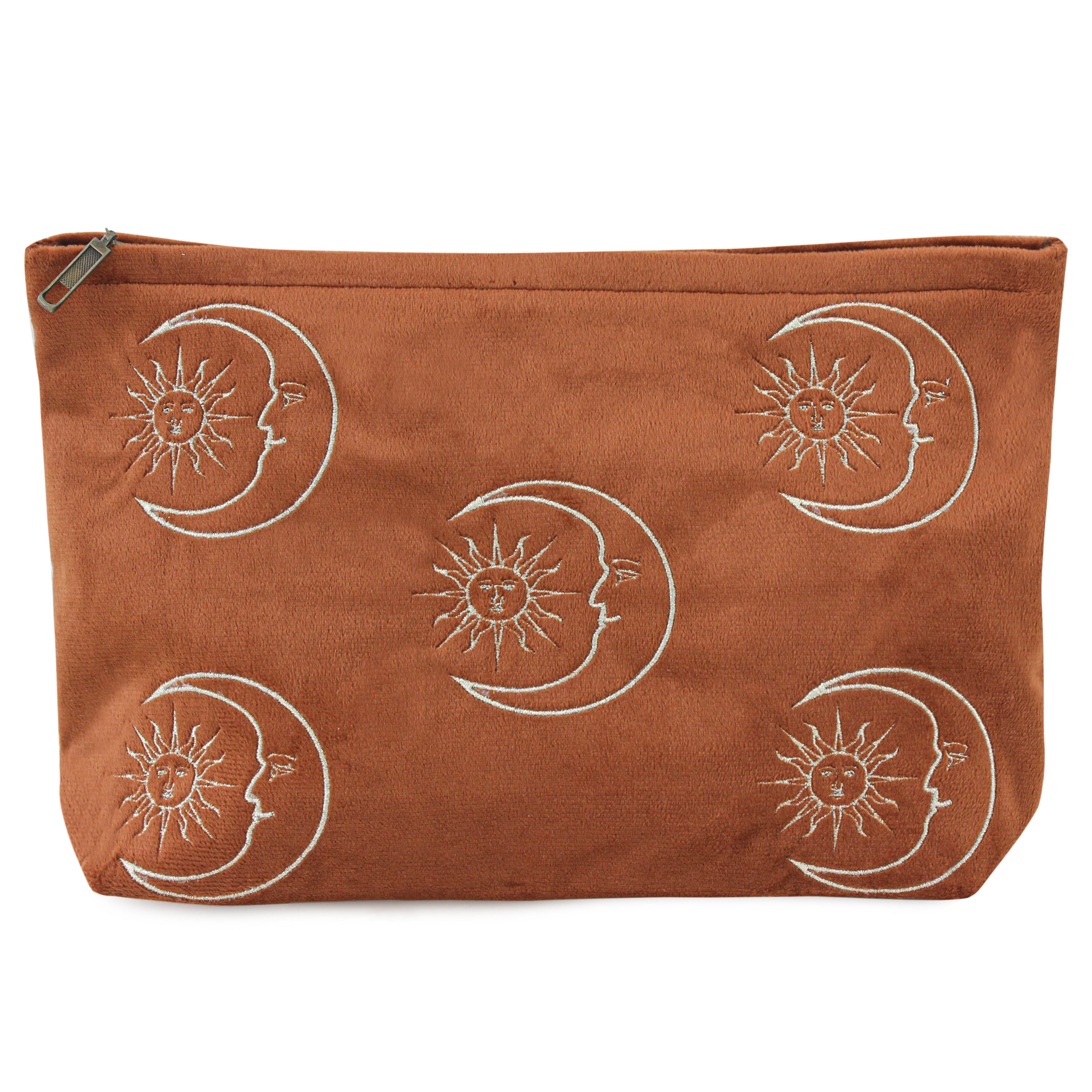 Burnt Orange Velvet Soleil Pouch