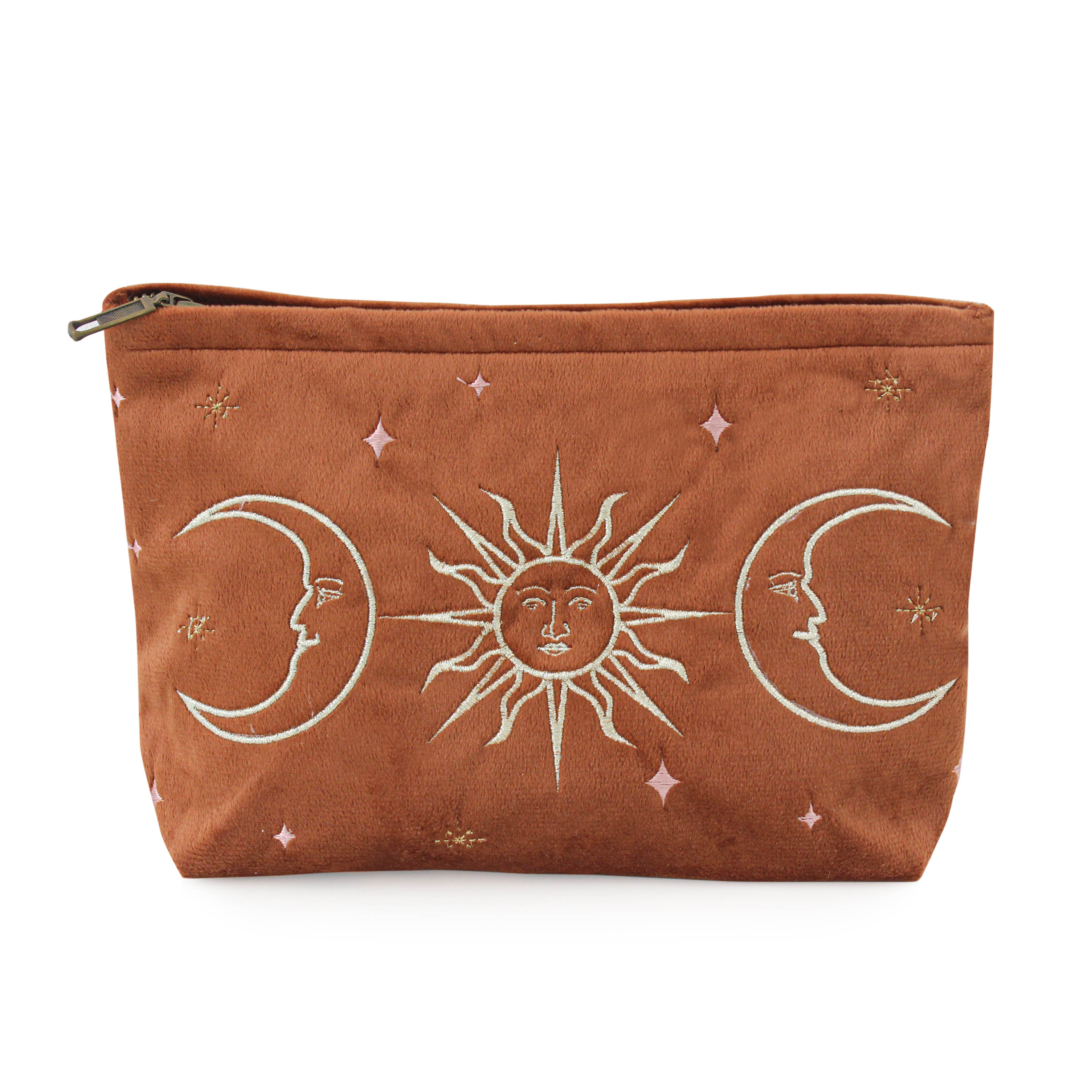 Burnt Orange Velvet Soleil Pouch