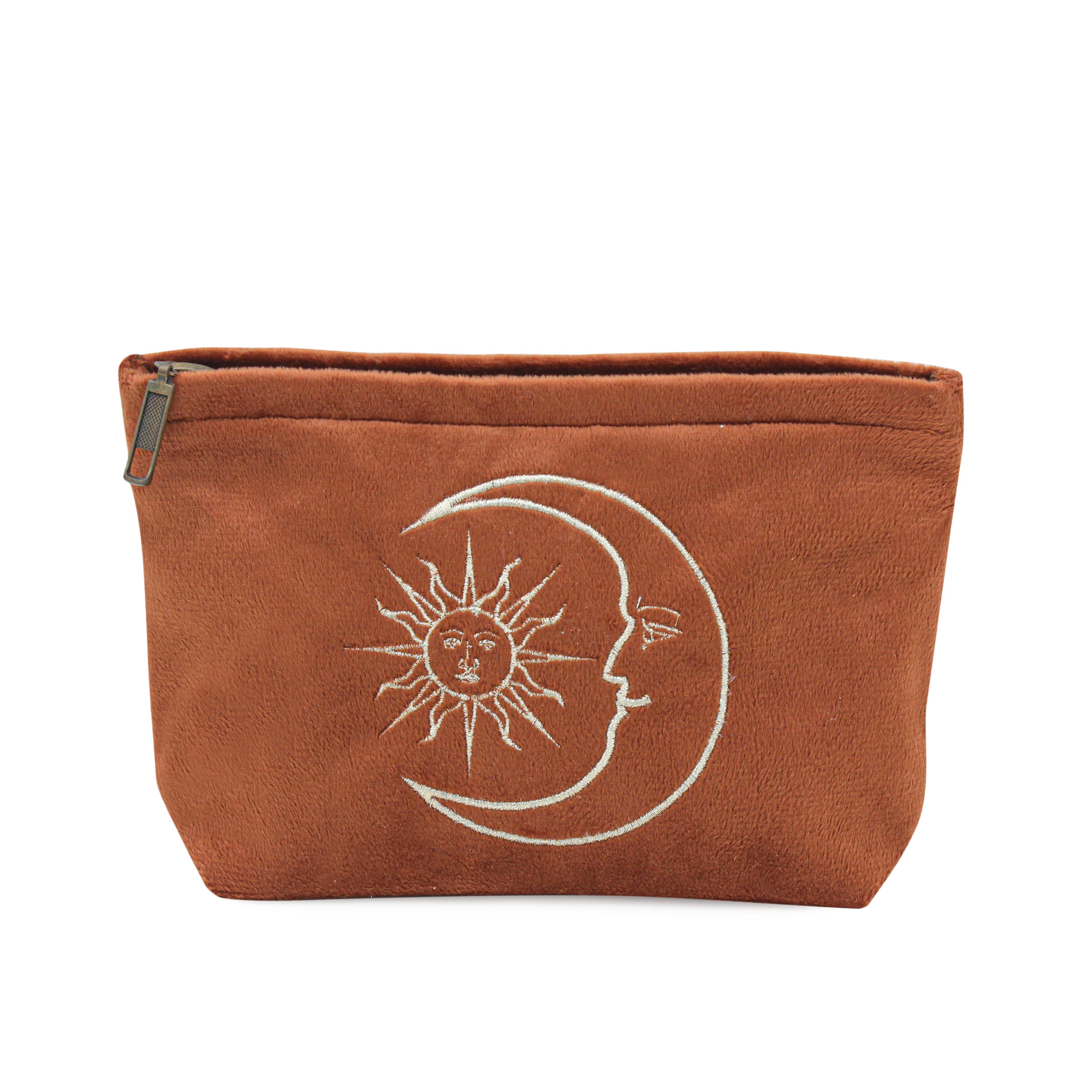 Burnt Orange Velvet Soleil Pouch