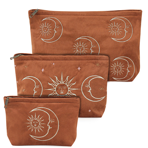 Burnt Orange Velvet Soleil Pouch