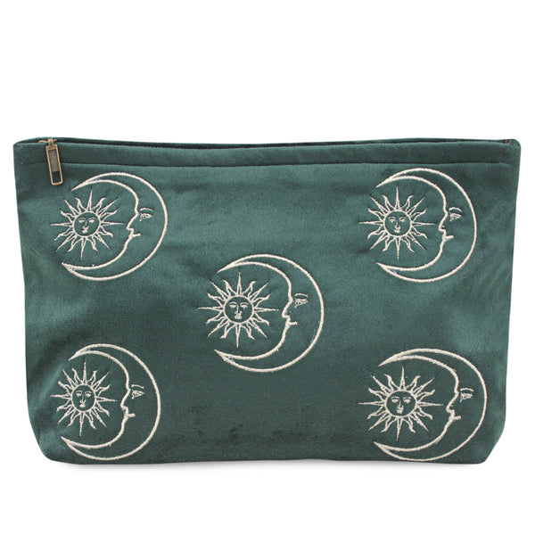 Emerald Velvet Soleil Pouch