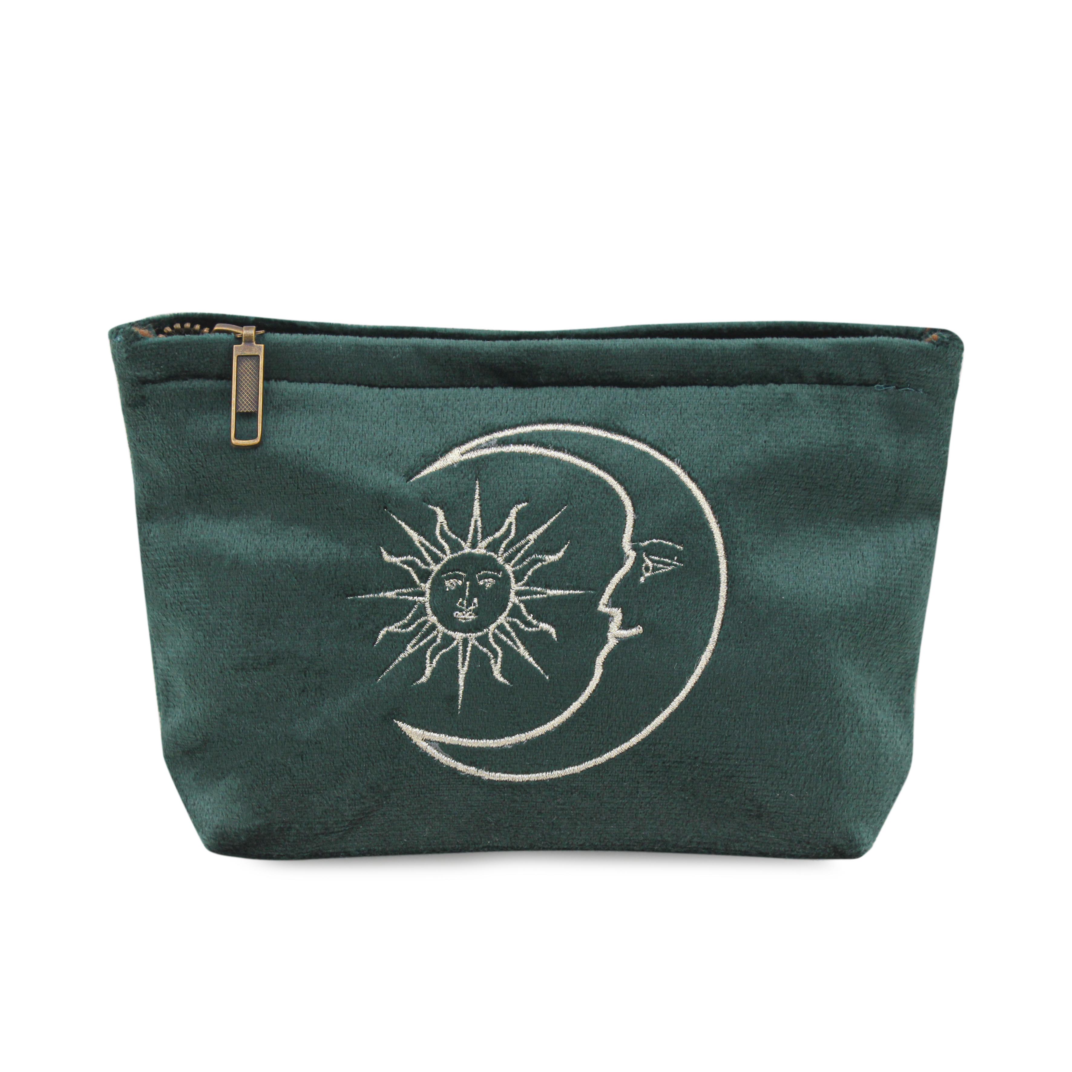 Emerald Velvet Soleil Pouch