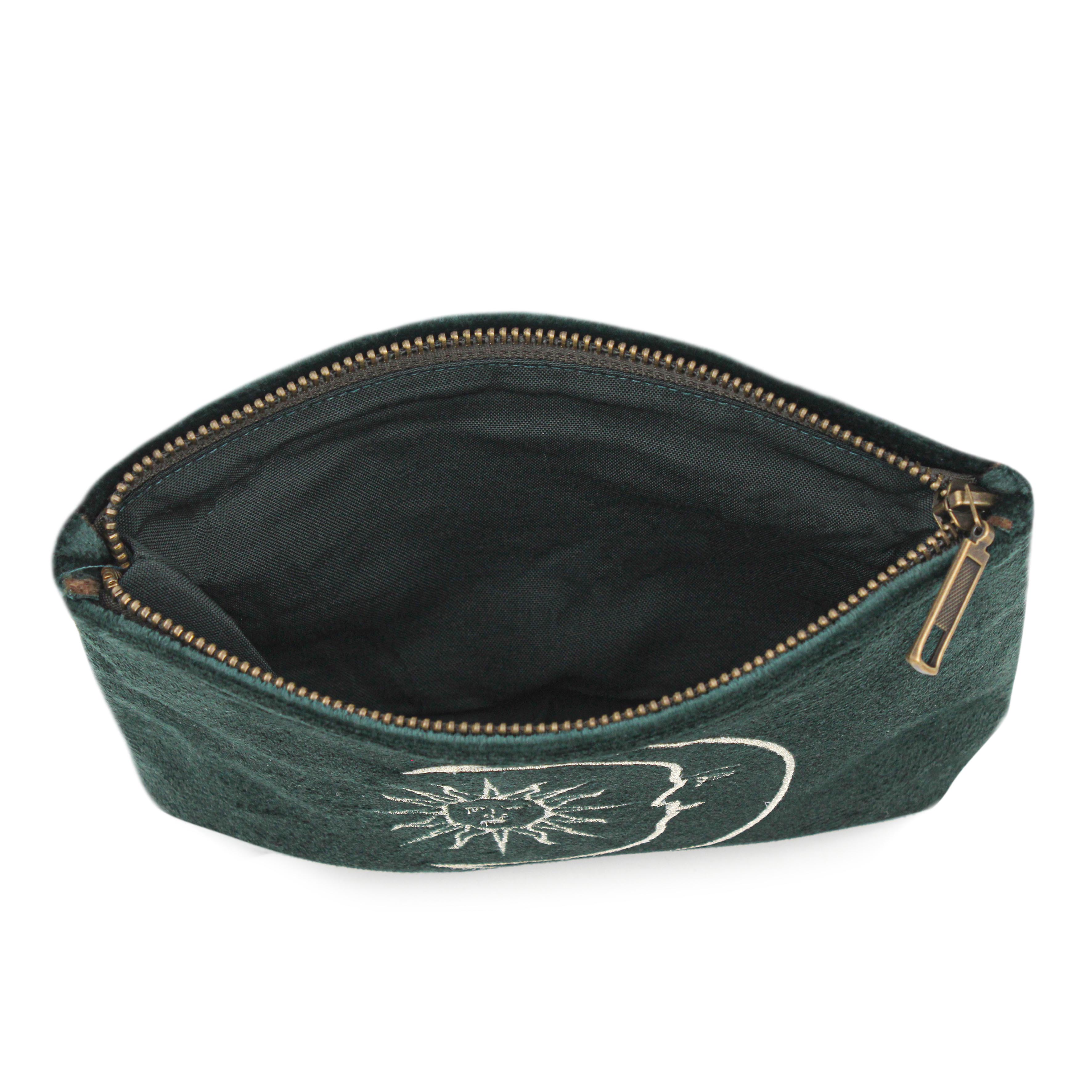 Emerald Velvet Soleil Pouch