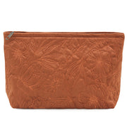 Burnt Orange Velvet Flora Pouch