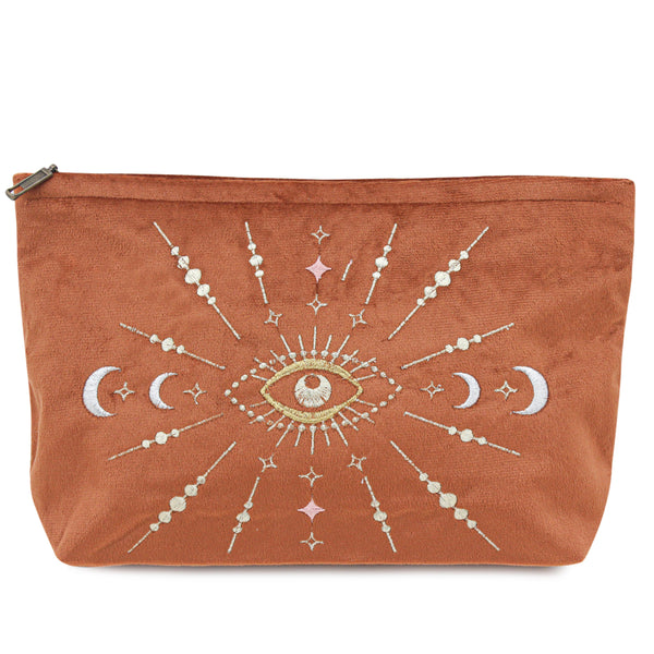 Burnt Orange Velvet Lunara Pouch