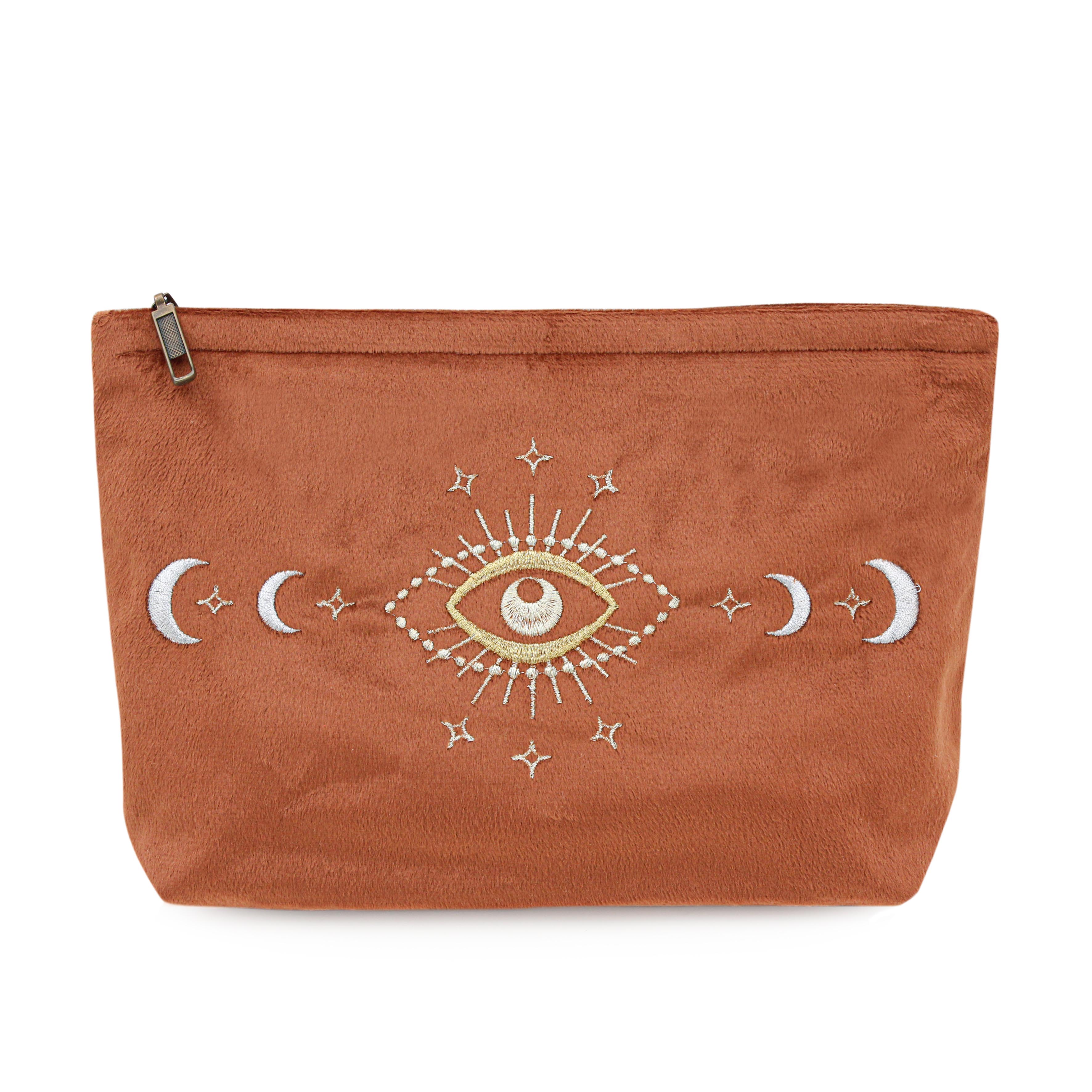 Burnt Orange Velvet Lunara Pouch