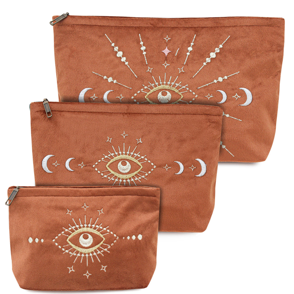Burnt Orange Velvet Lunara Pouch