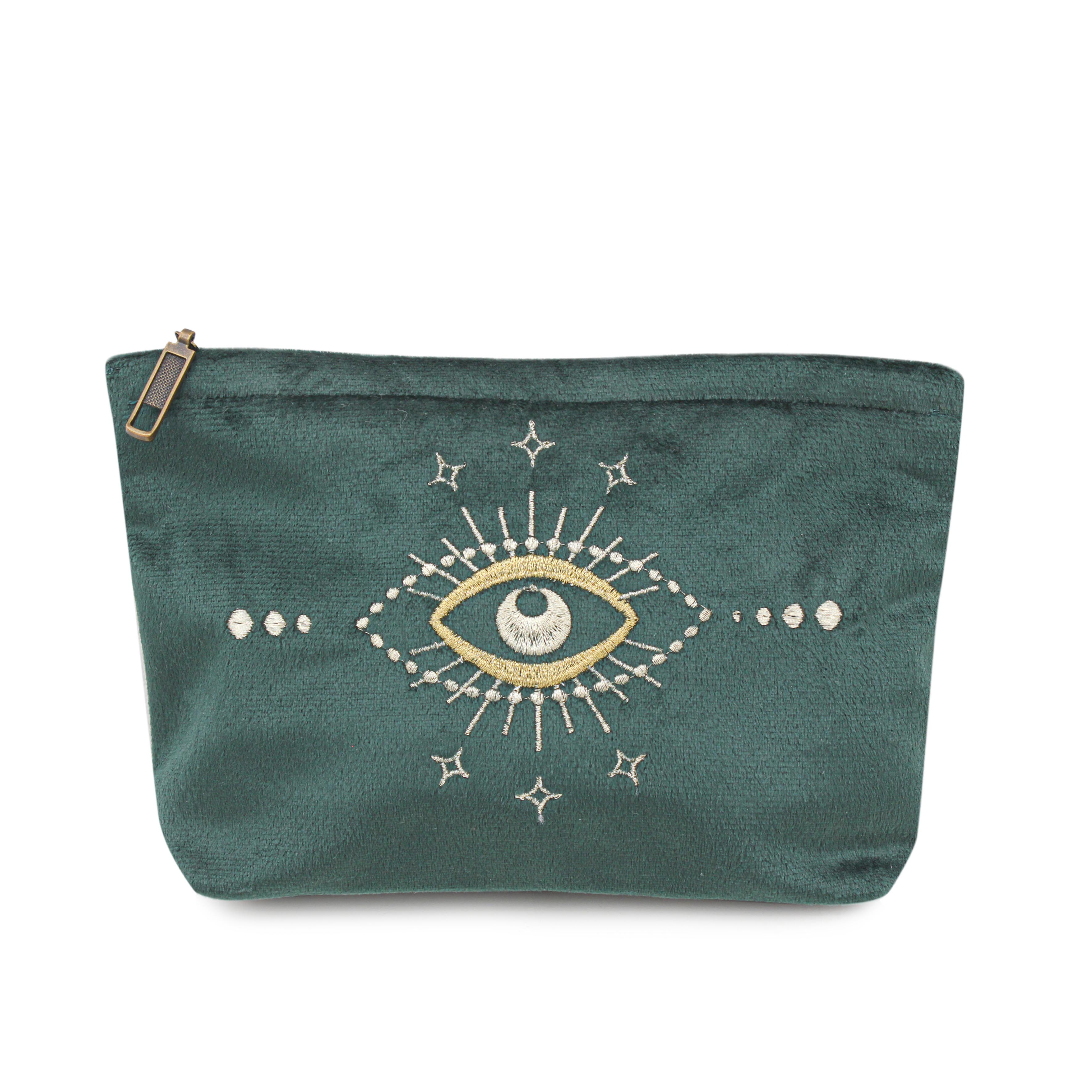 Emerald Velvet Lunara Pouch