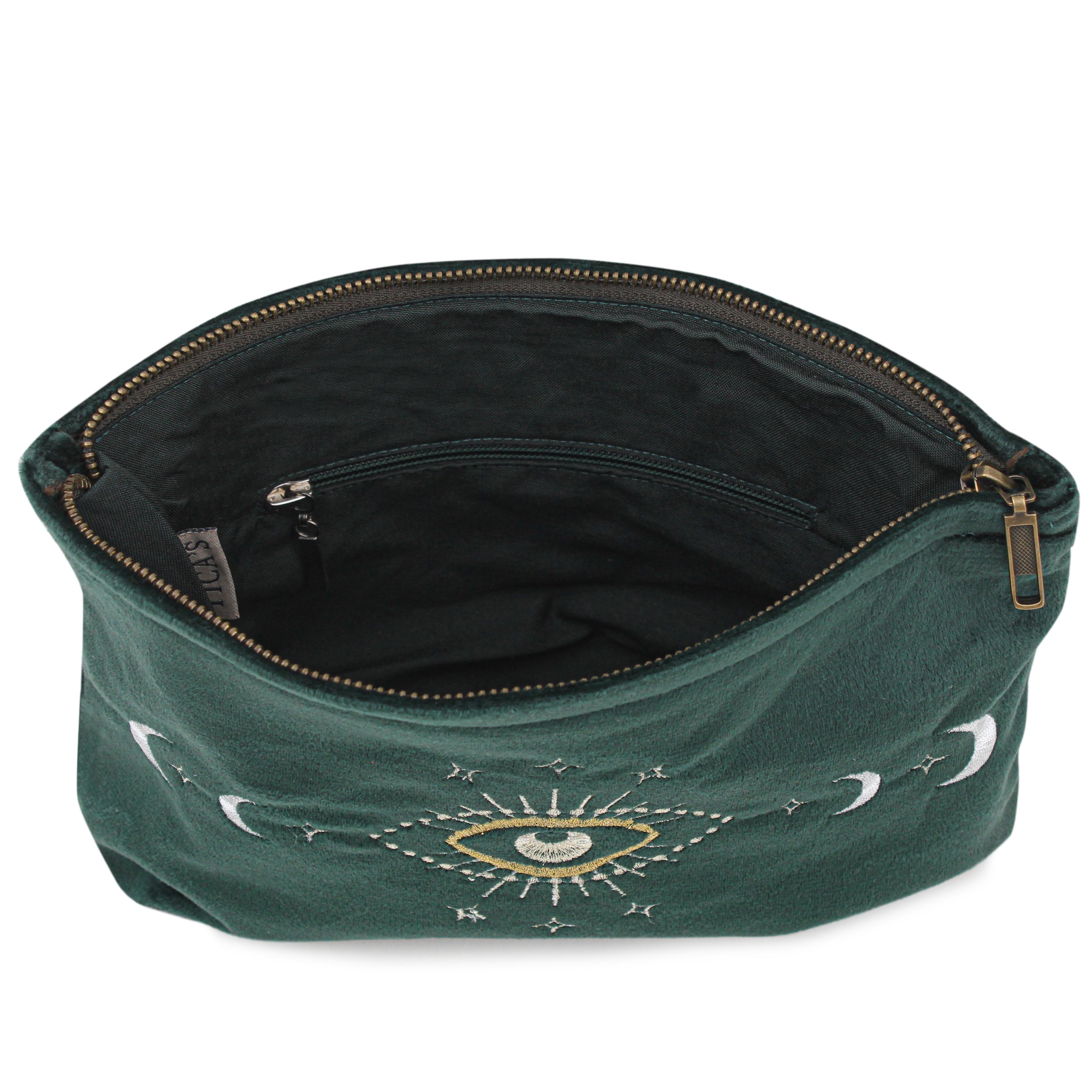 Emerald Velvet Lunara Pouch