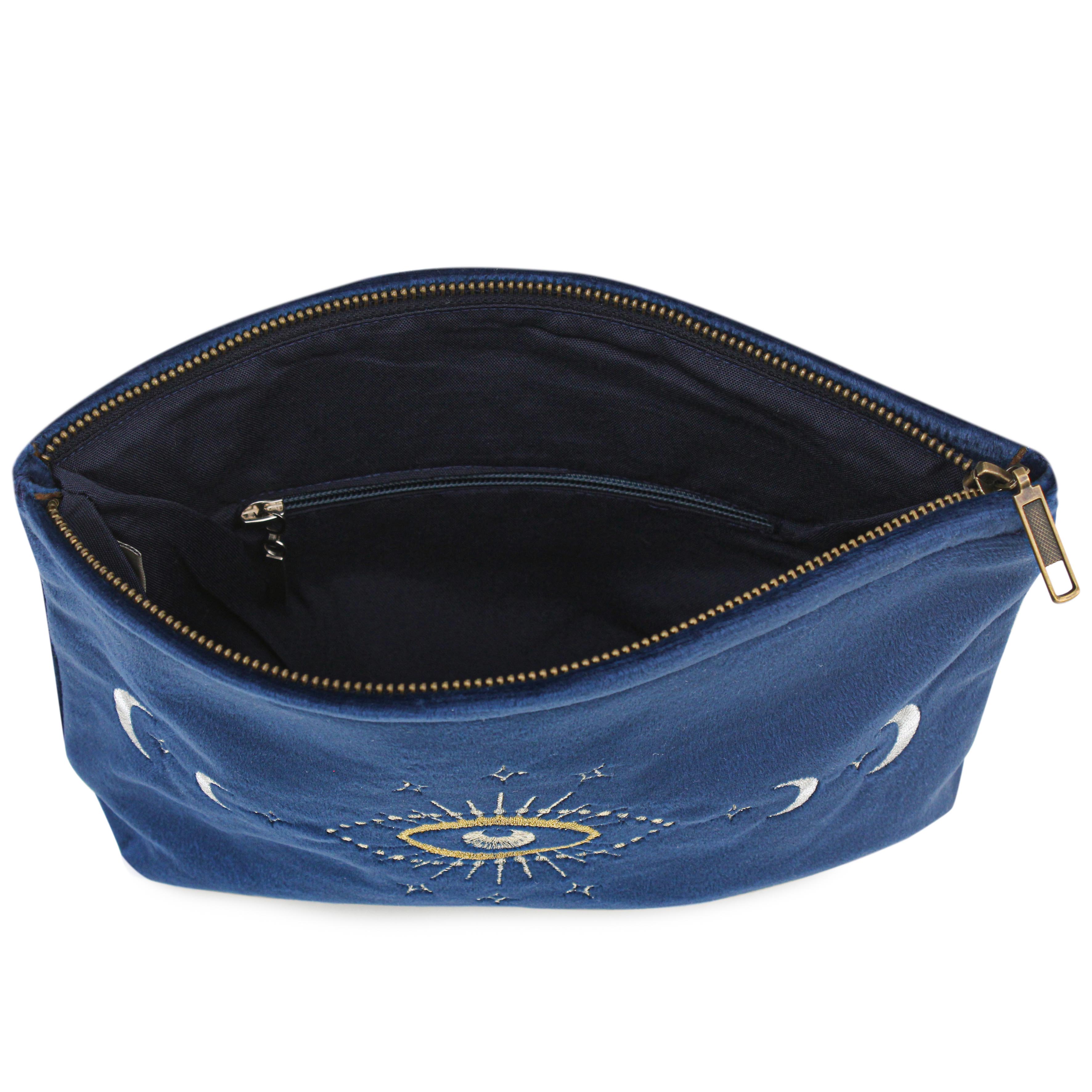 Sapphire Velvet Lunara Pouch
