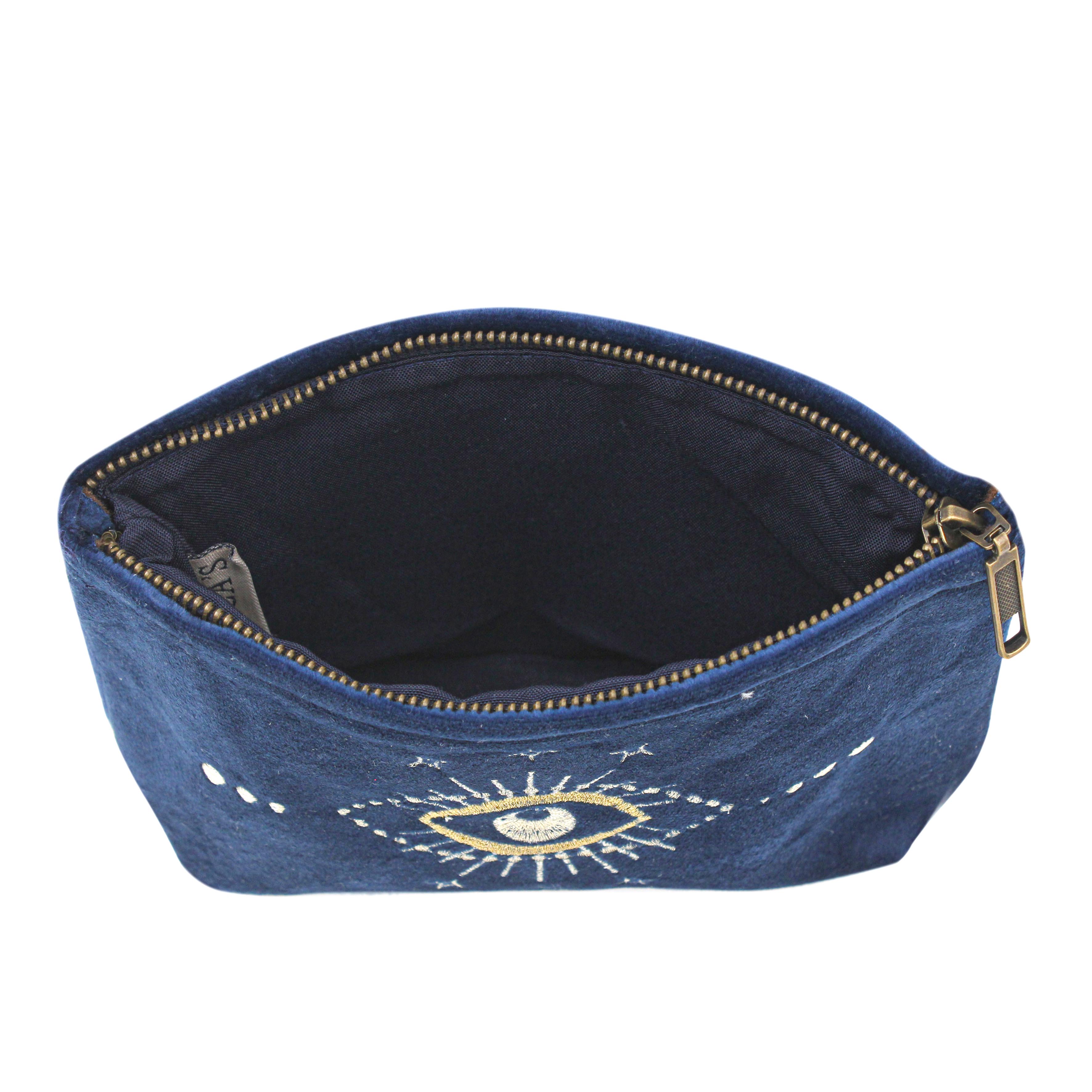 Sapphire Velvet Lunara Pouch
