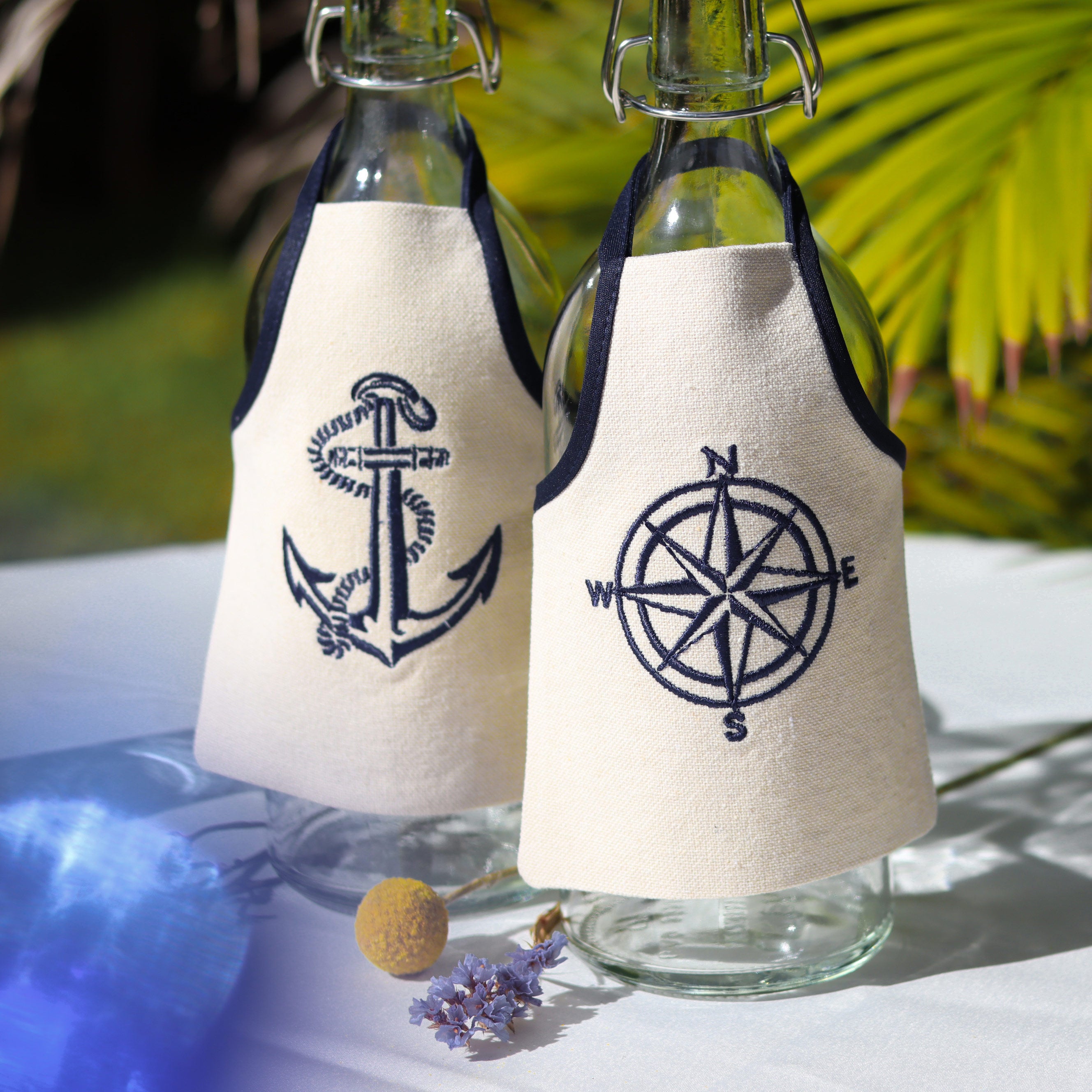 Nautical Bottle Aprons Set