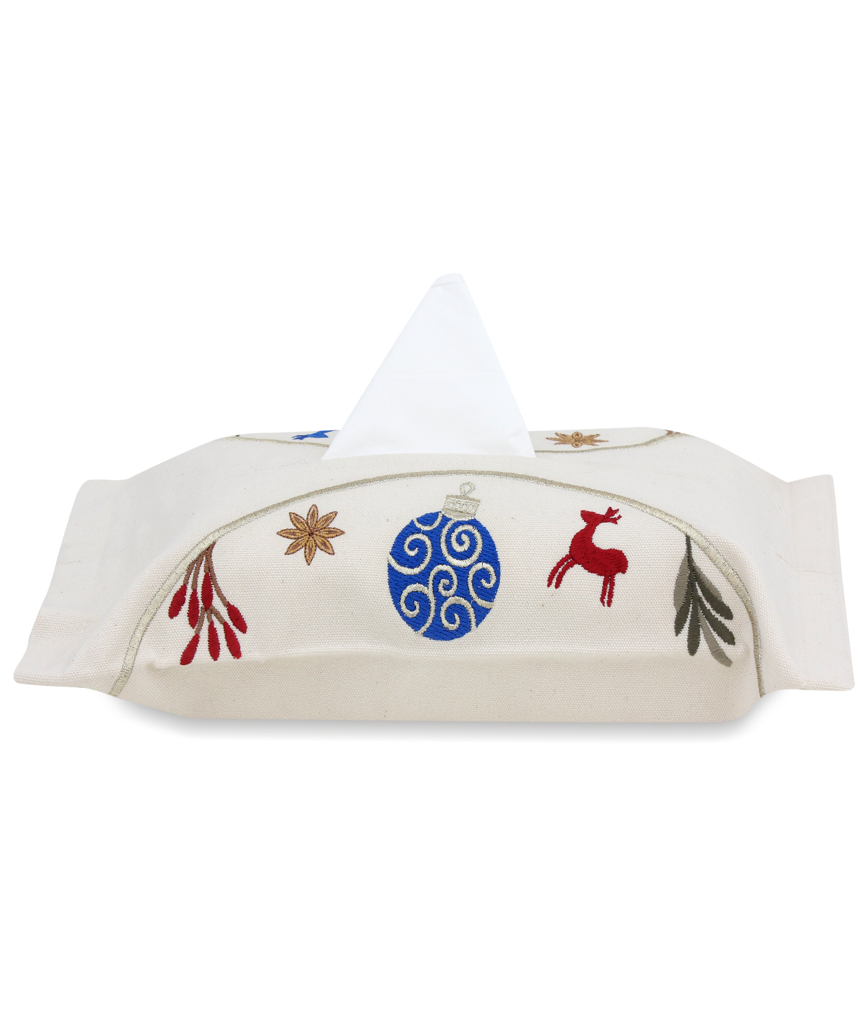 Festive ornaments Tissue Box Cover