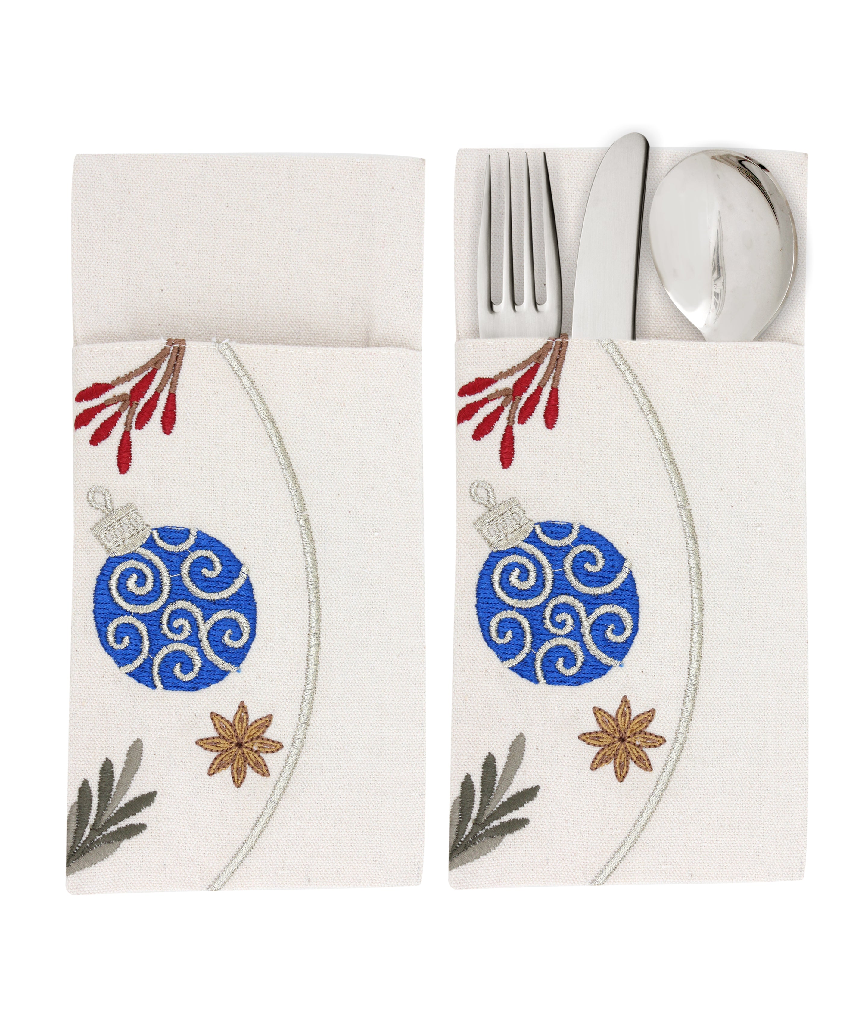 Festive ornaments Cutlery Holder Set