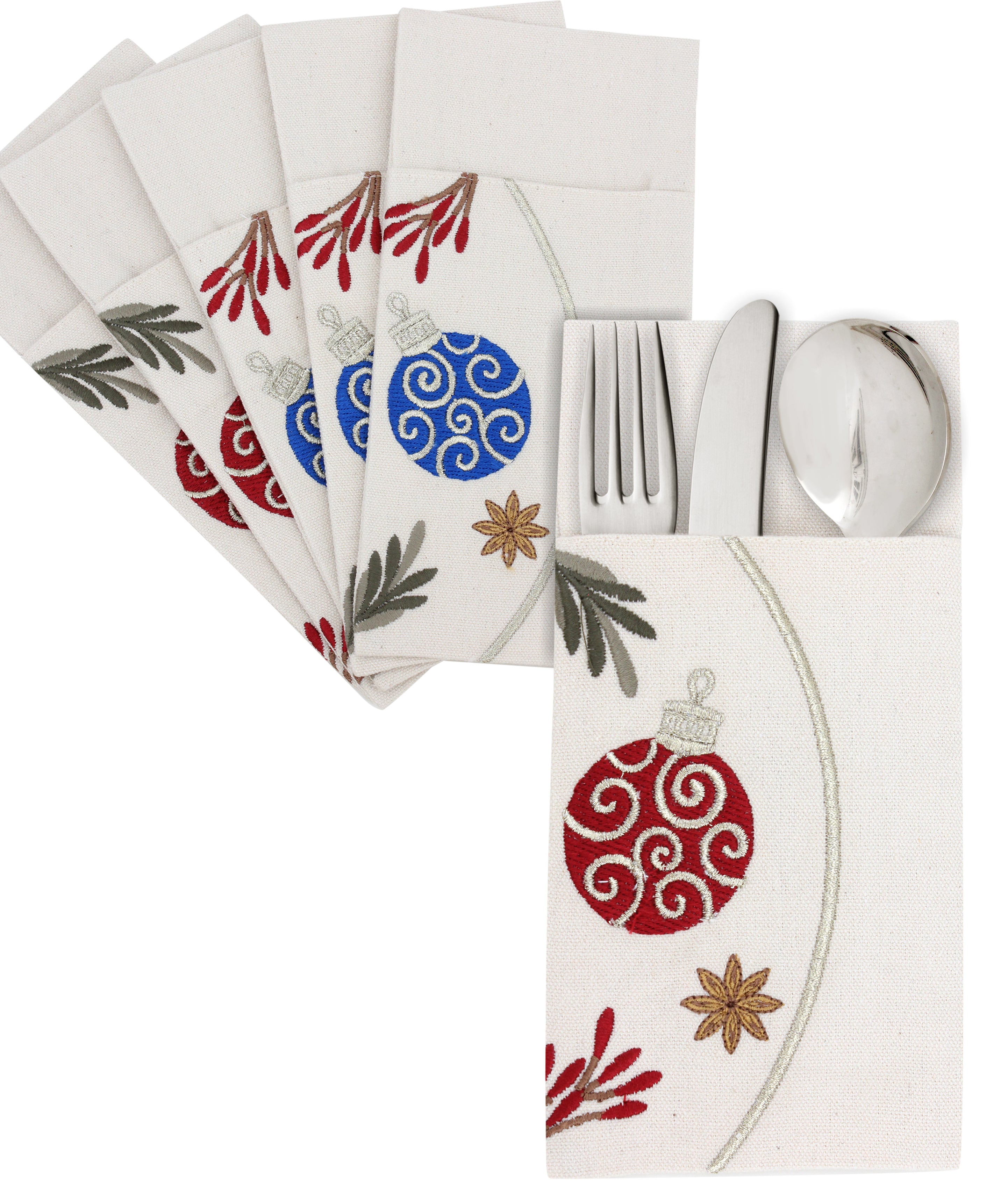 Festive ornaments Cutlery Holder Set