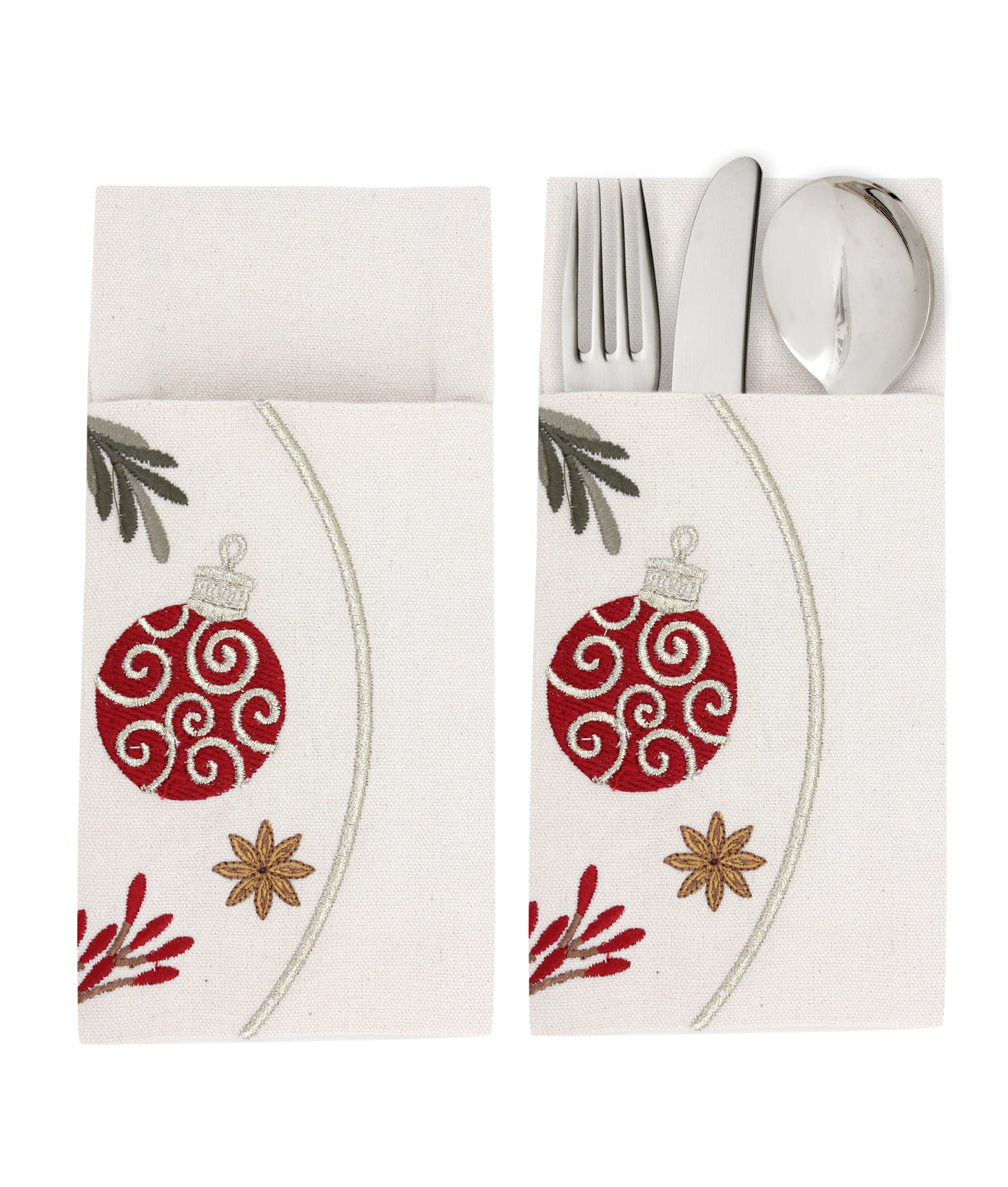 Festive ornaments Cutlery Holder Set