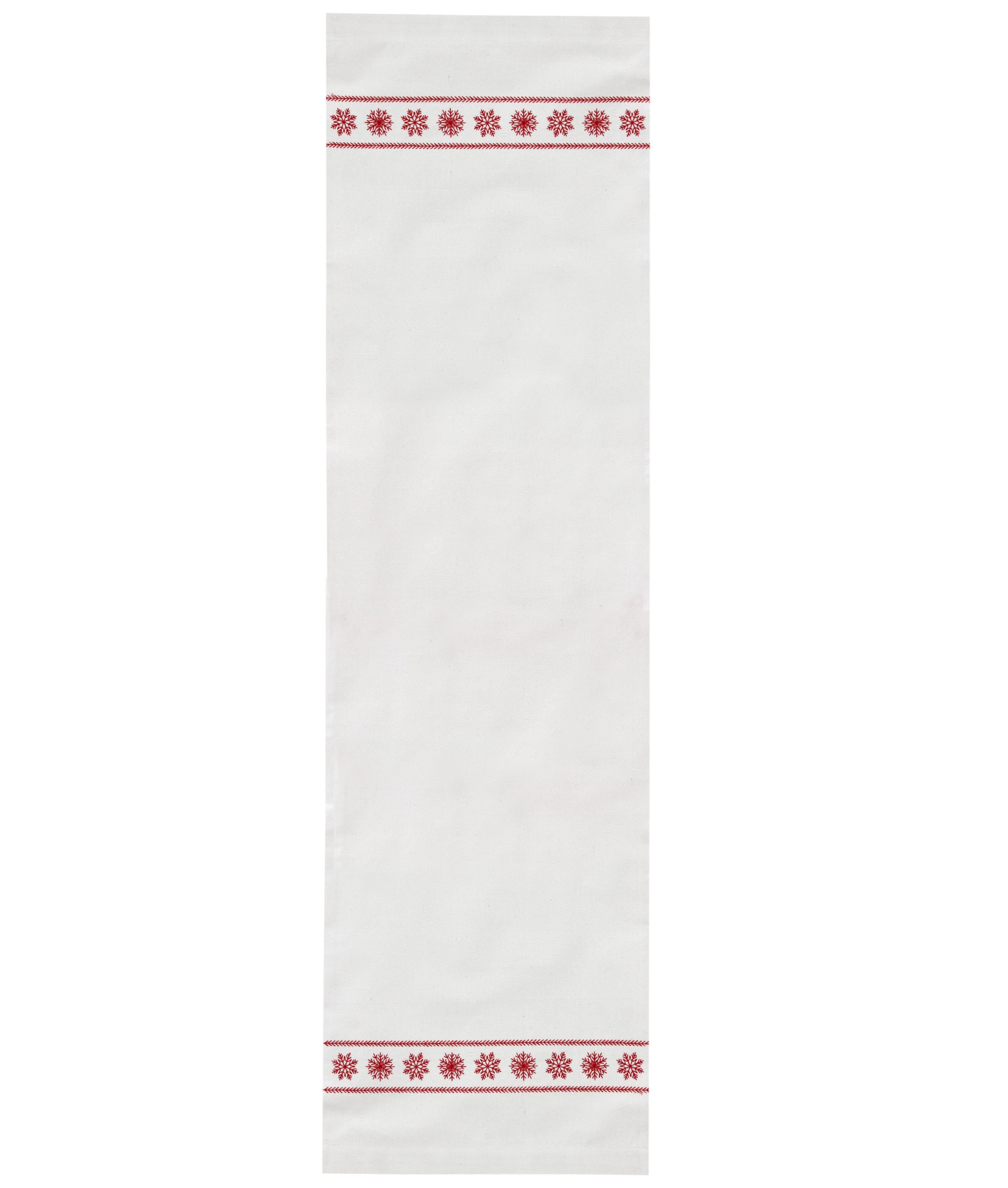 Red Snowfall Table Runner