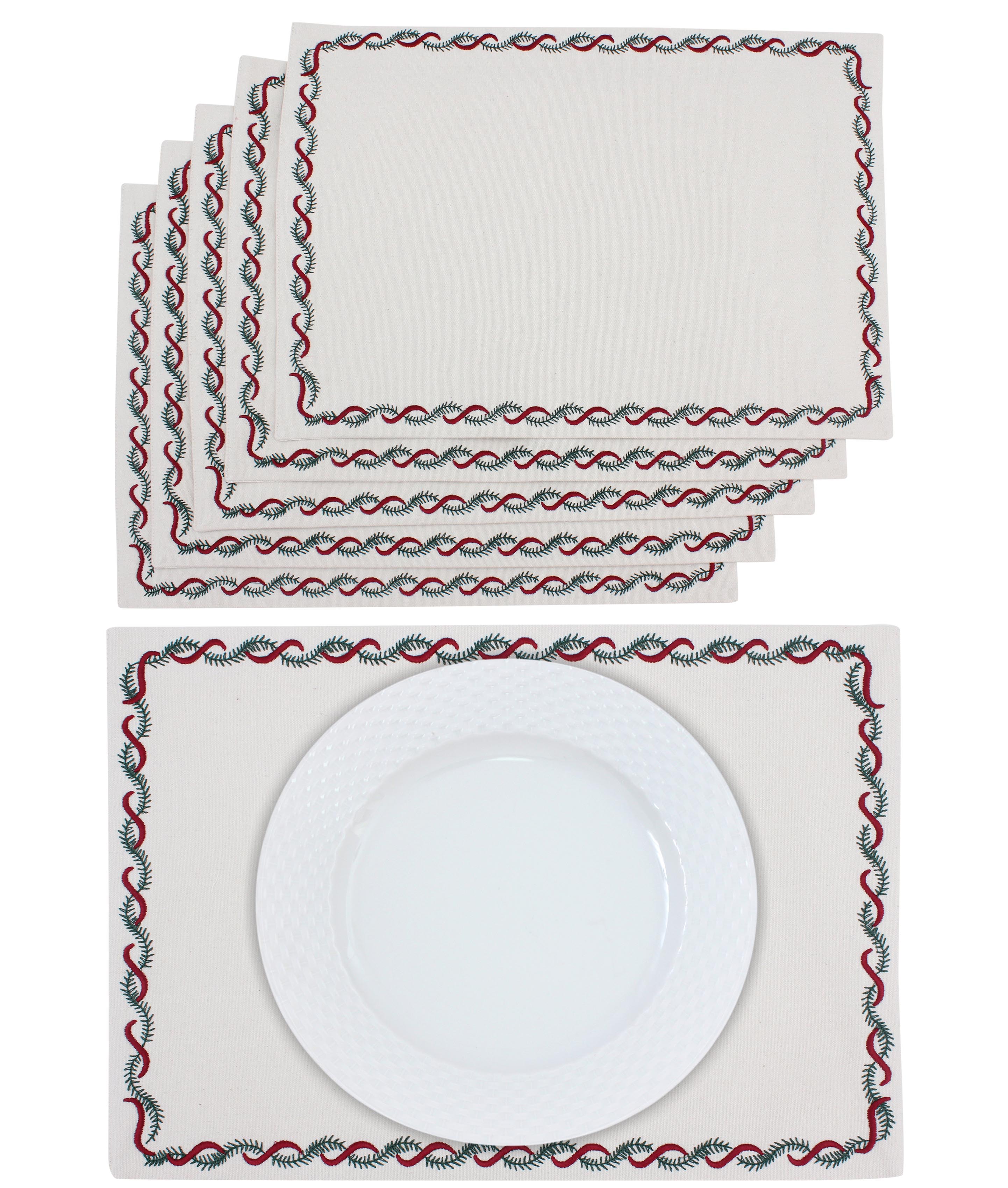 Christmas Garland Placemat Set
