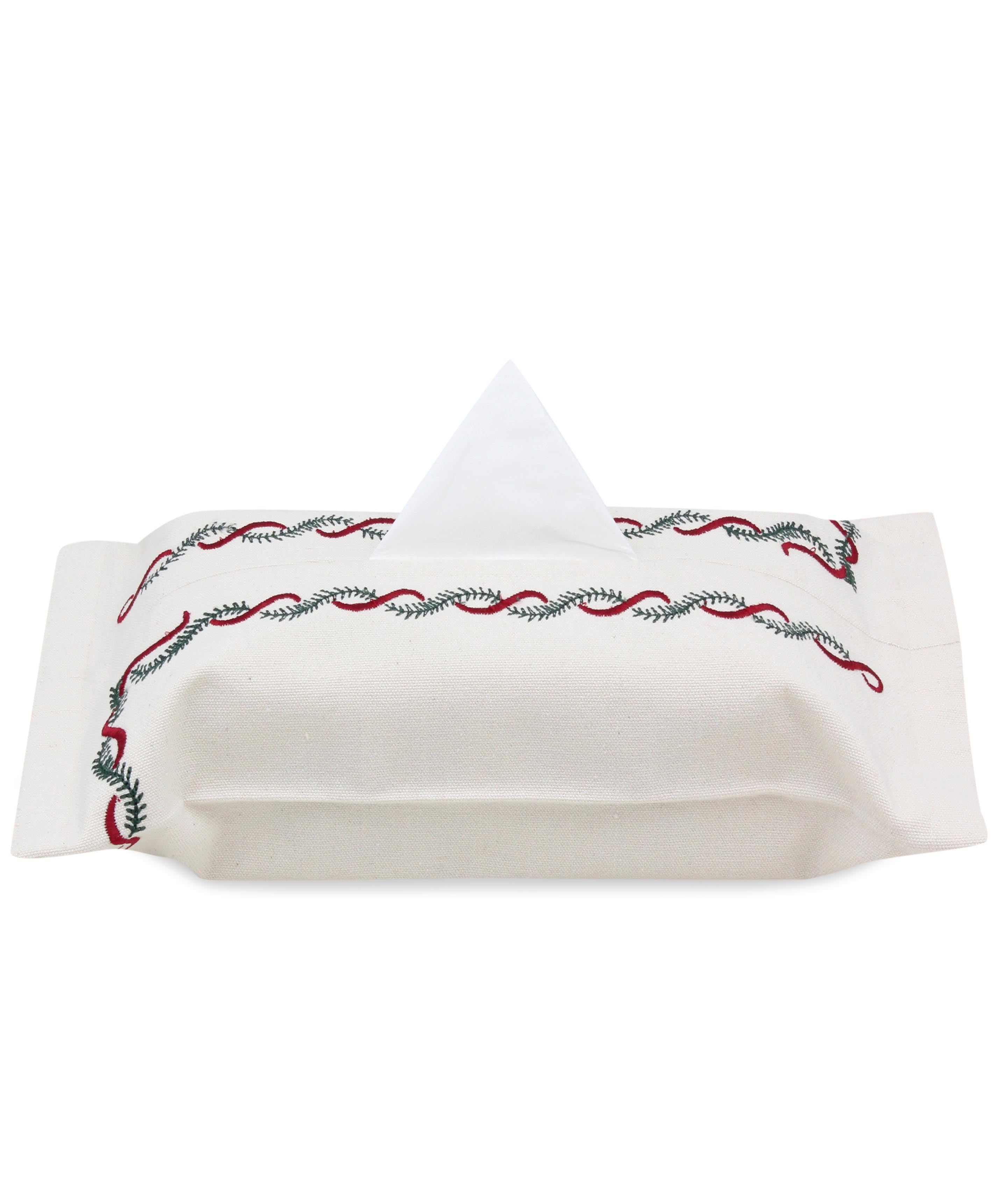 Christmas Garland Tissue Box Cover