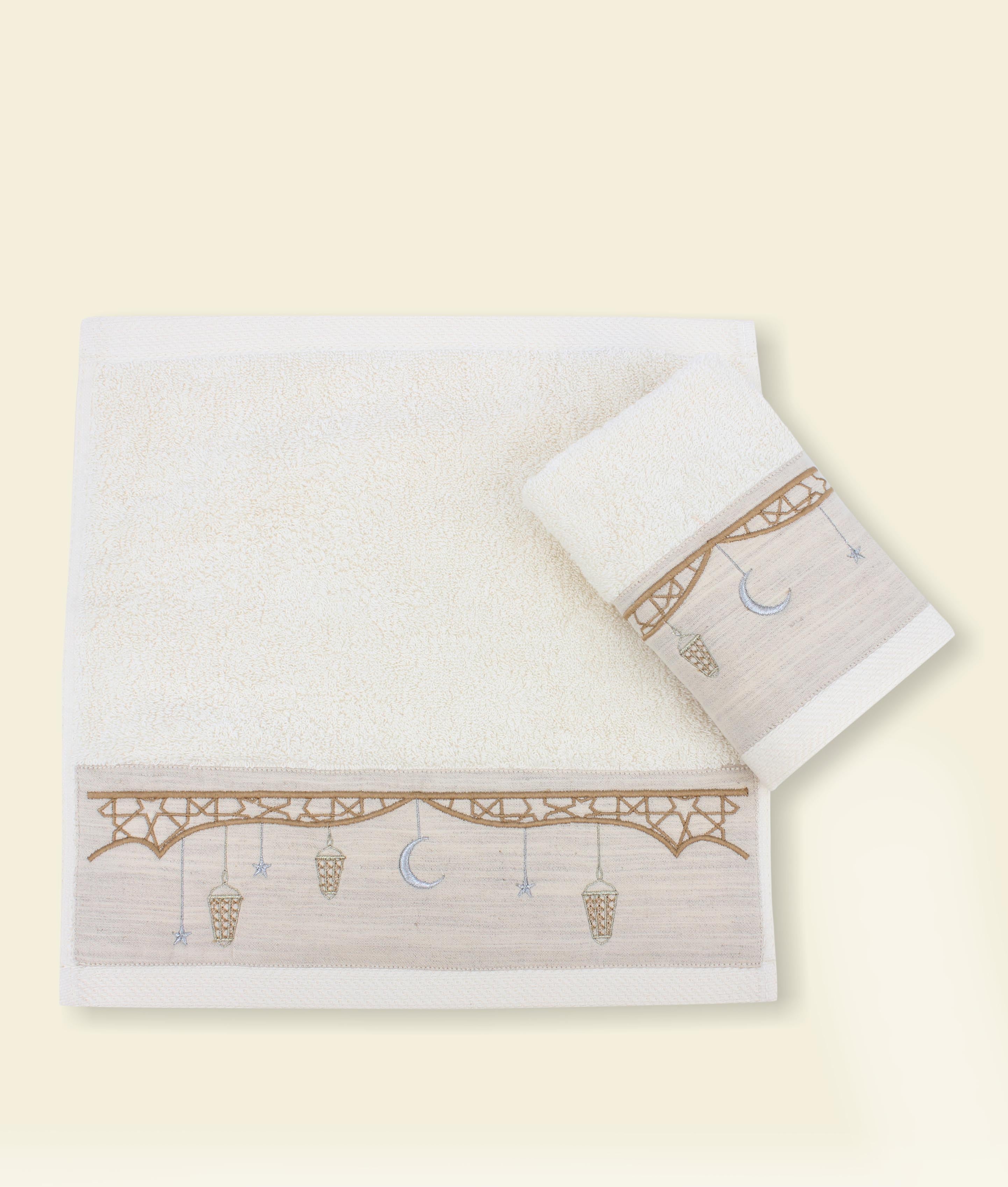Mashrabiyah Linen Guest Towels Set