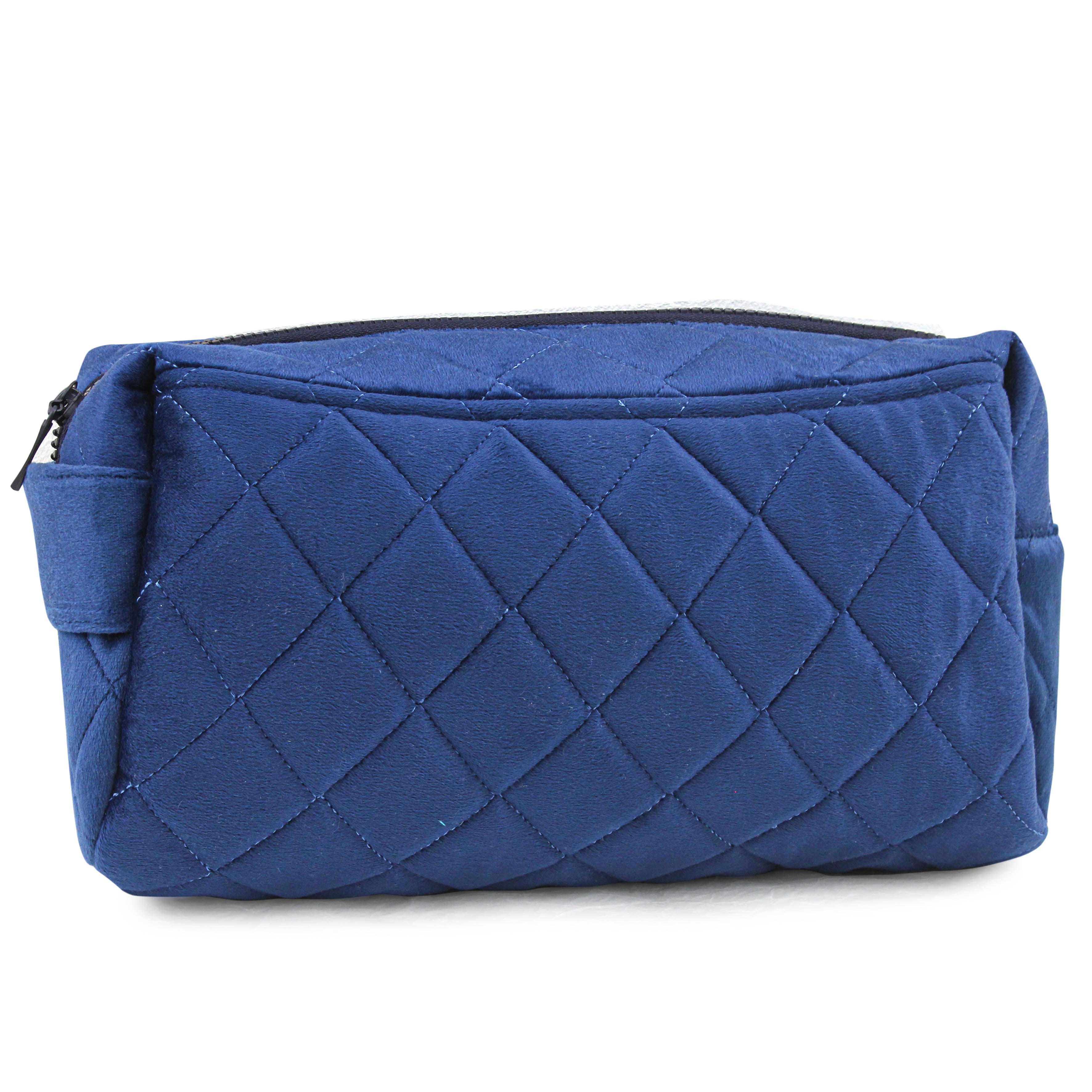 Sapphire Velvet Puff Pouch