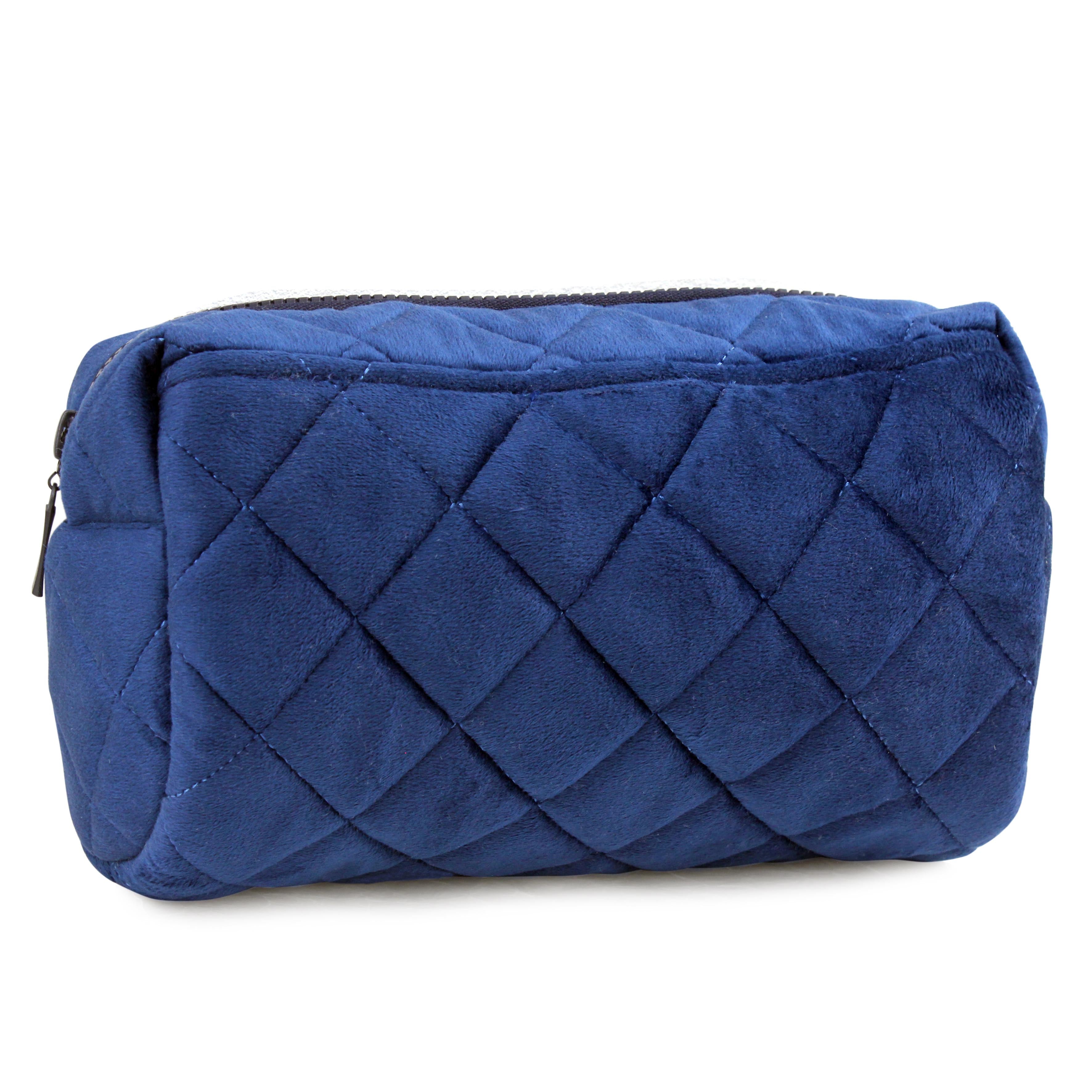 Sapphire Velvet Puff Pouch