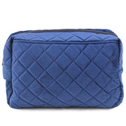 Sapphire Velvet Puff Pouch