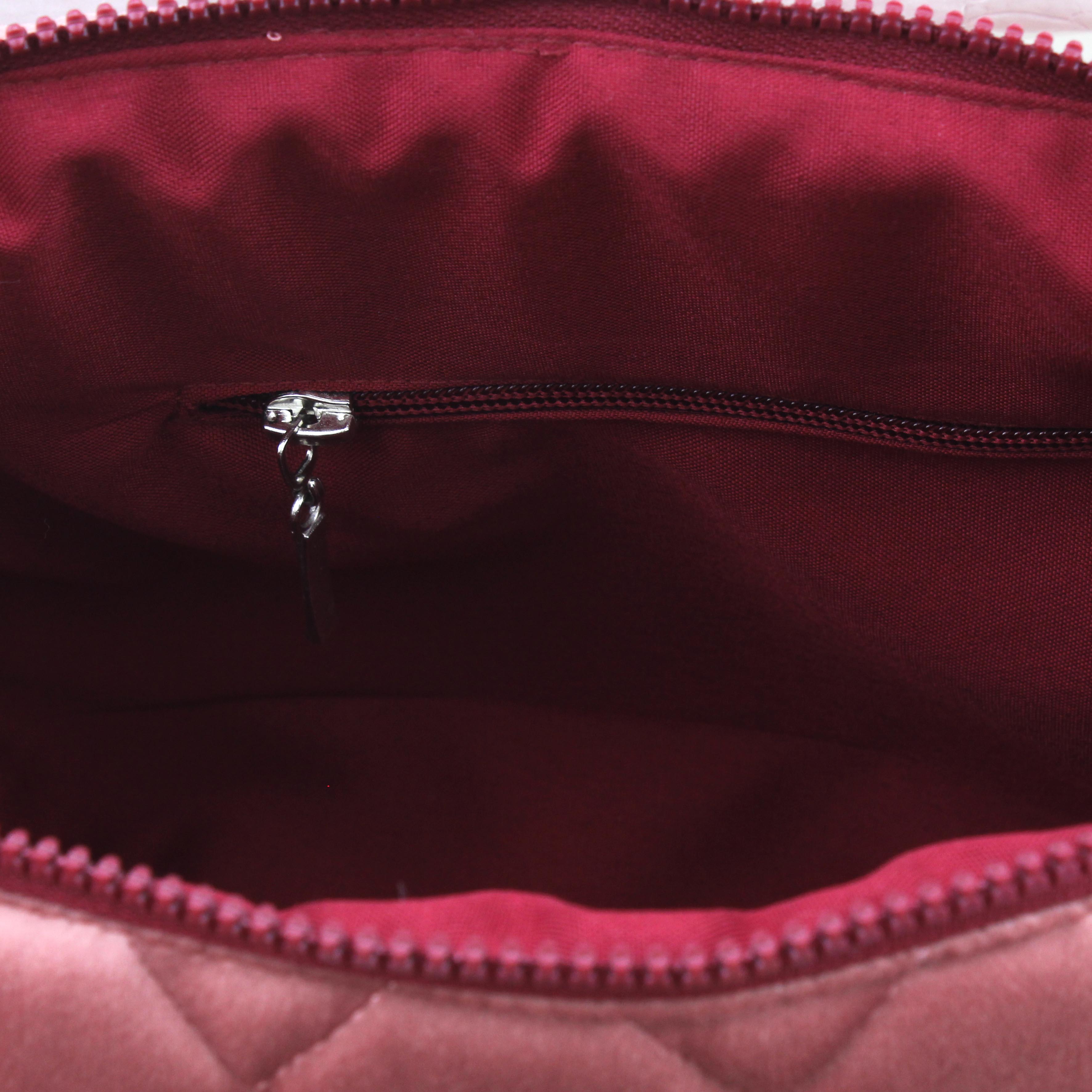Blush Puff Velvet Pouch