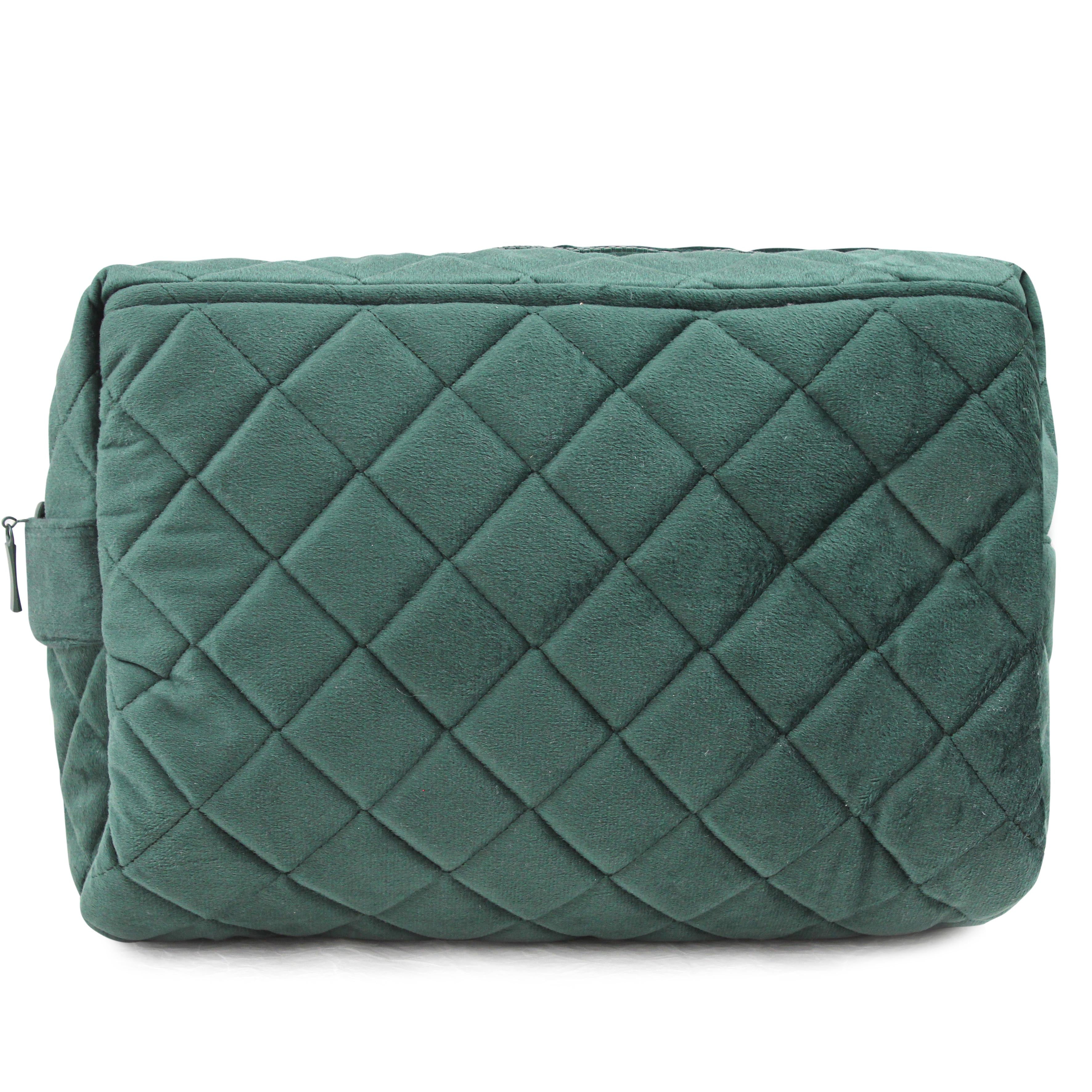 Emerald Puff Velvet Pouch