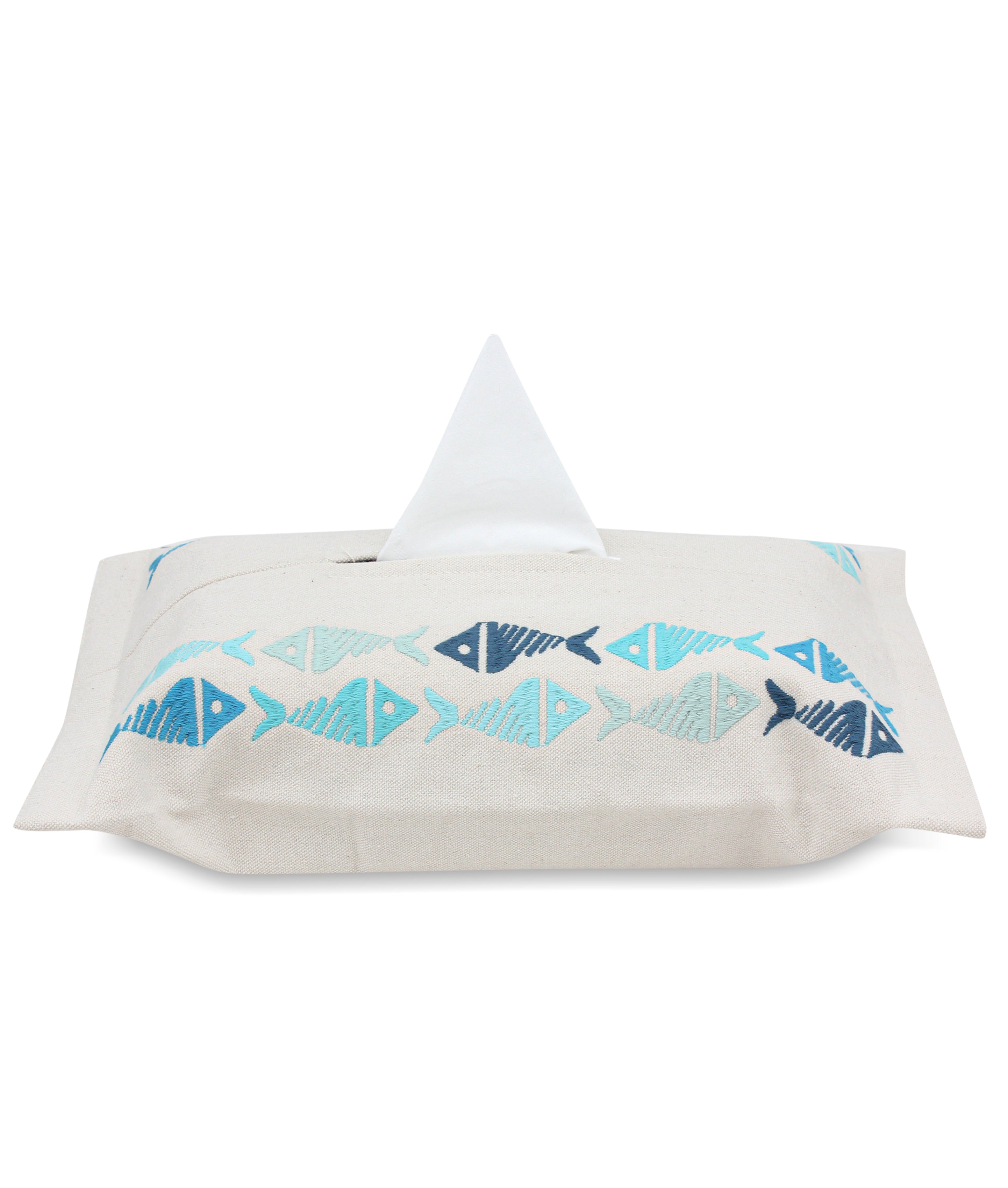 Flowing Fish Tissue Box Cover