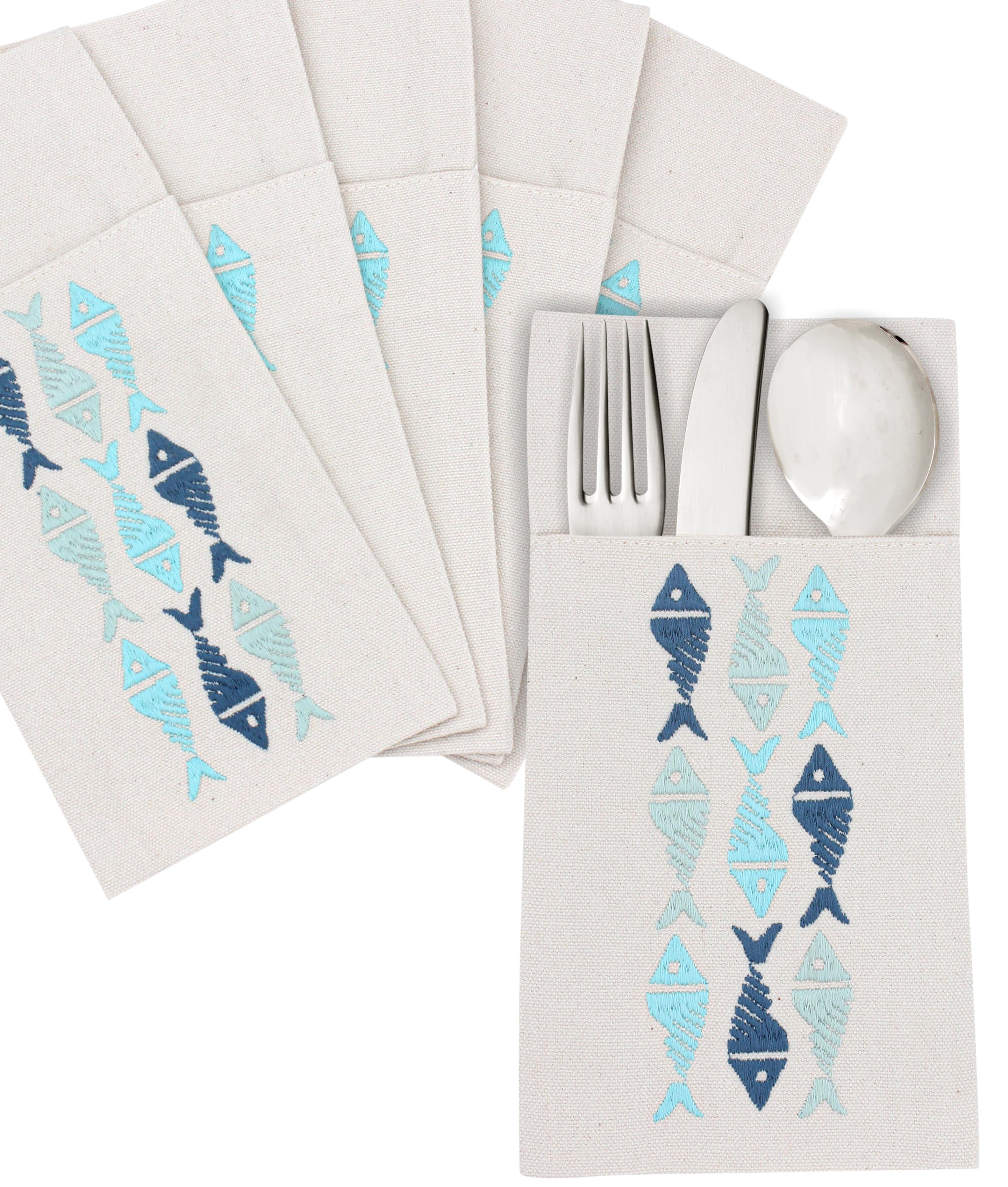 Flowing Fish Cutlery Holder Set