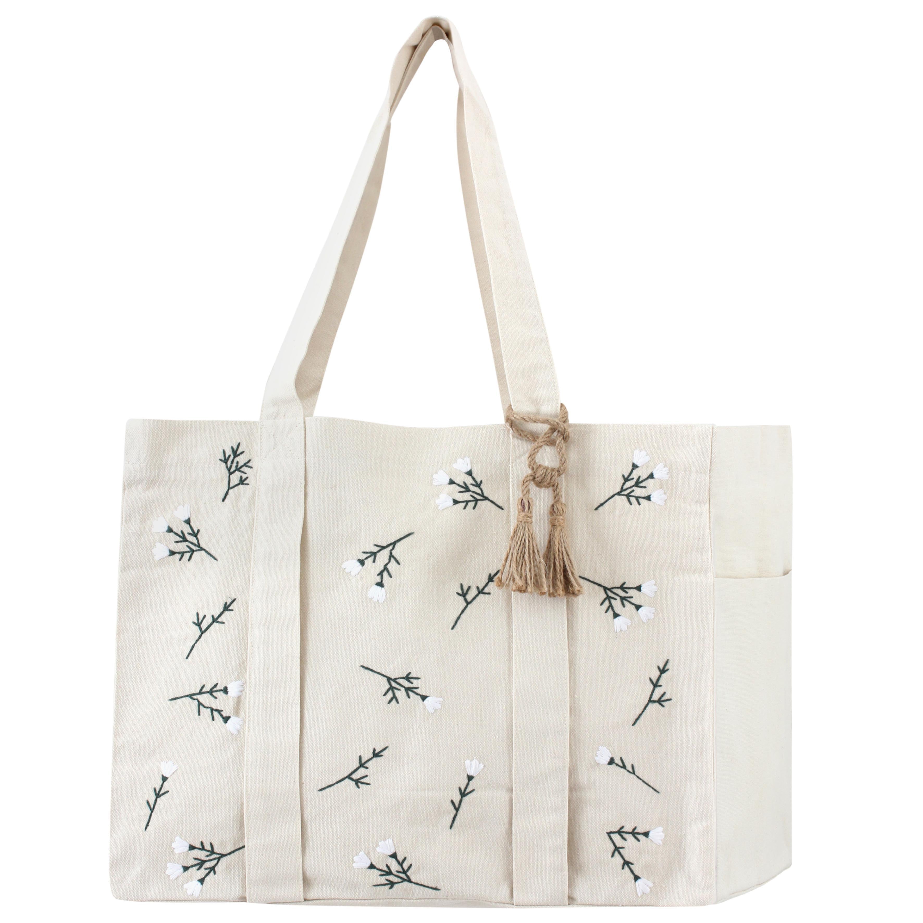 White Rose Spacious Bag