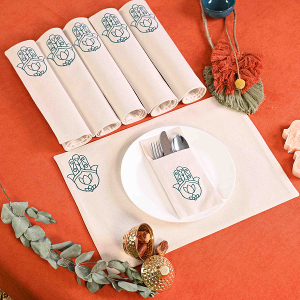 Khamsa Placemats Set