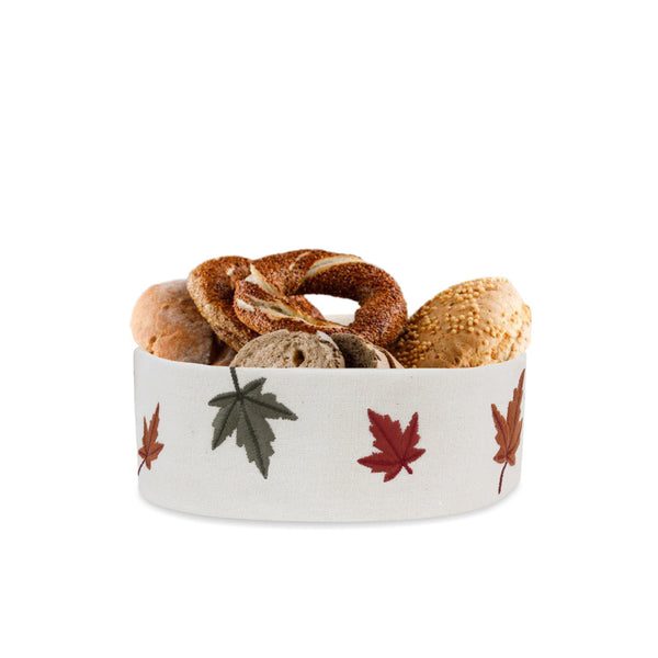 Maple Leaves Canvas Breadbasket